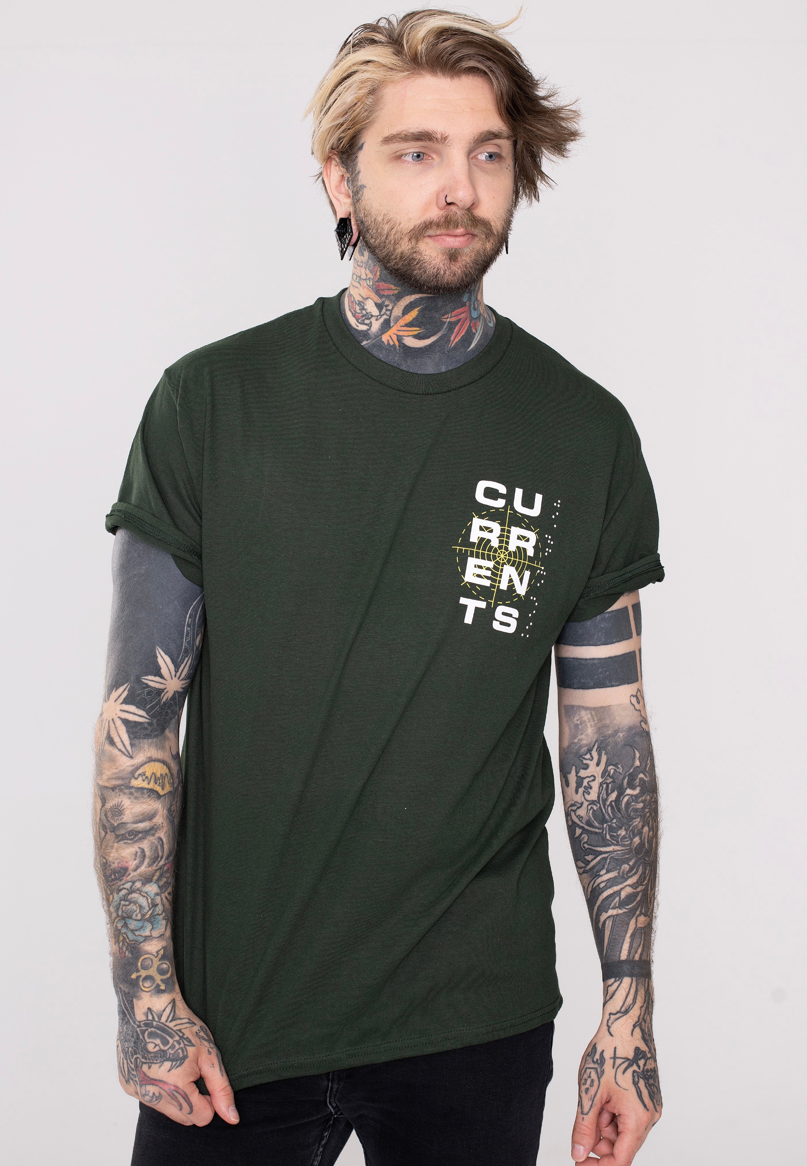 Currents - Sniper Forest Green - T-Shirt | Men-Image