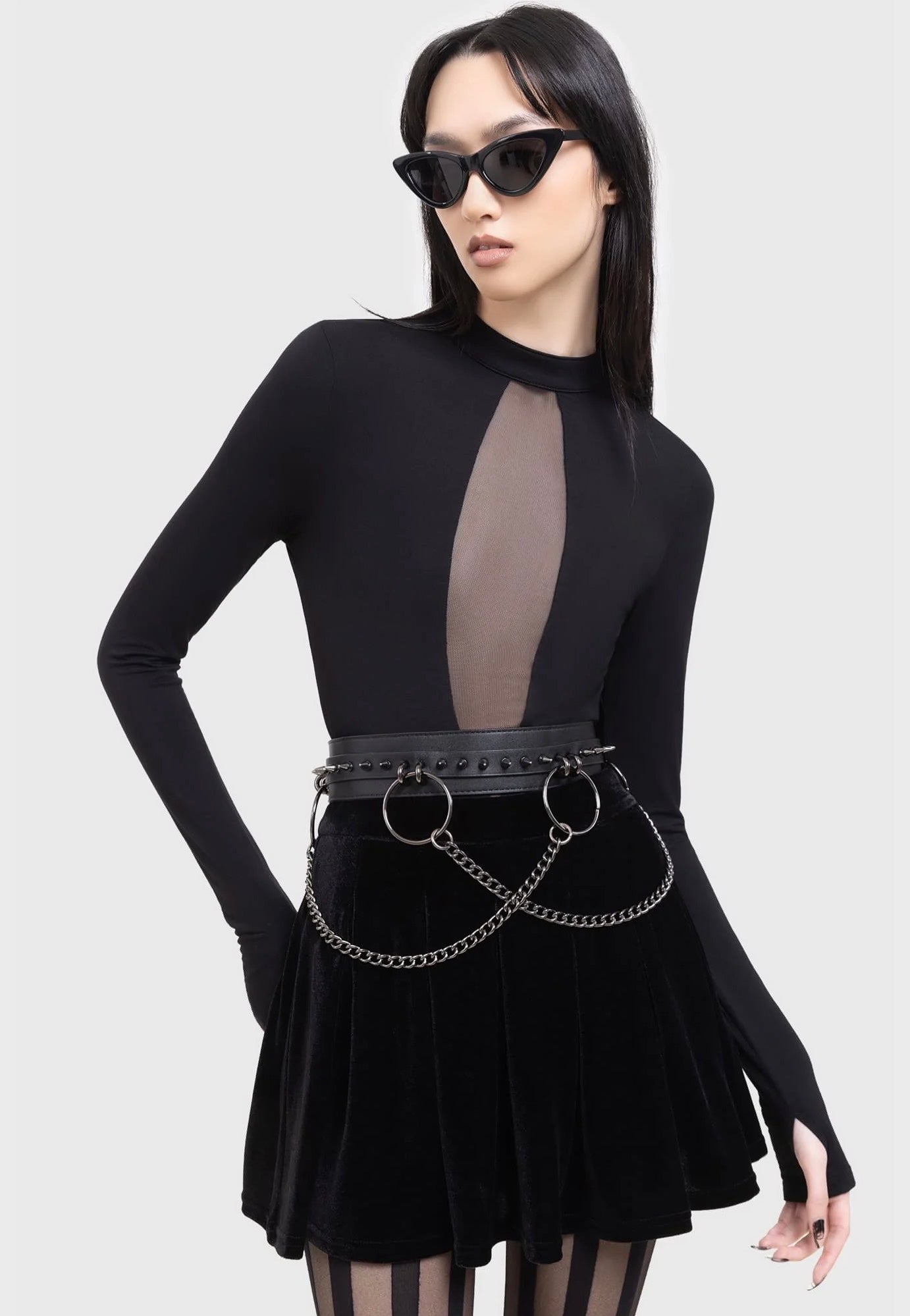 Killstar x Kihilist - Cybernova Black - Skirt | Women-Image