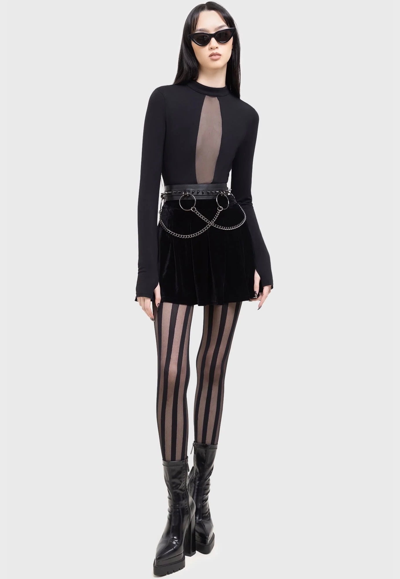 Killstar x Kihilist - Cybernova Black - Skirt | Women-Image