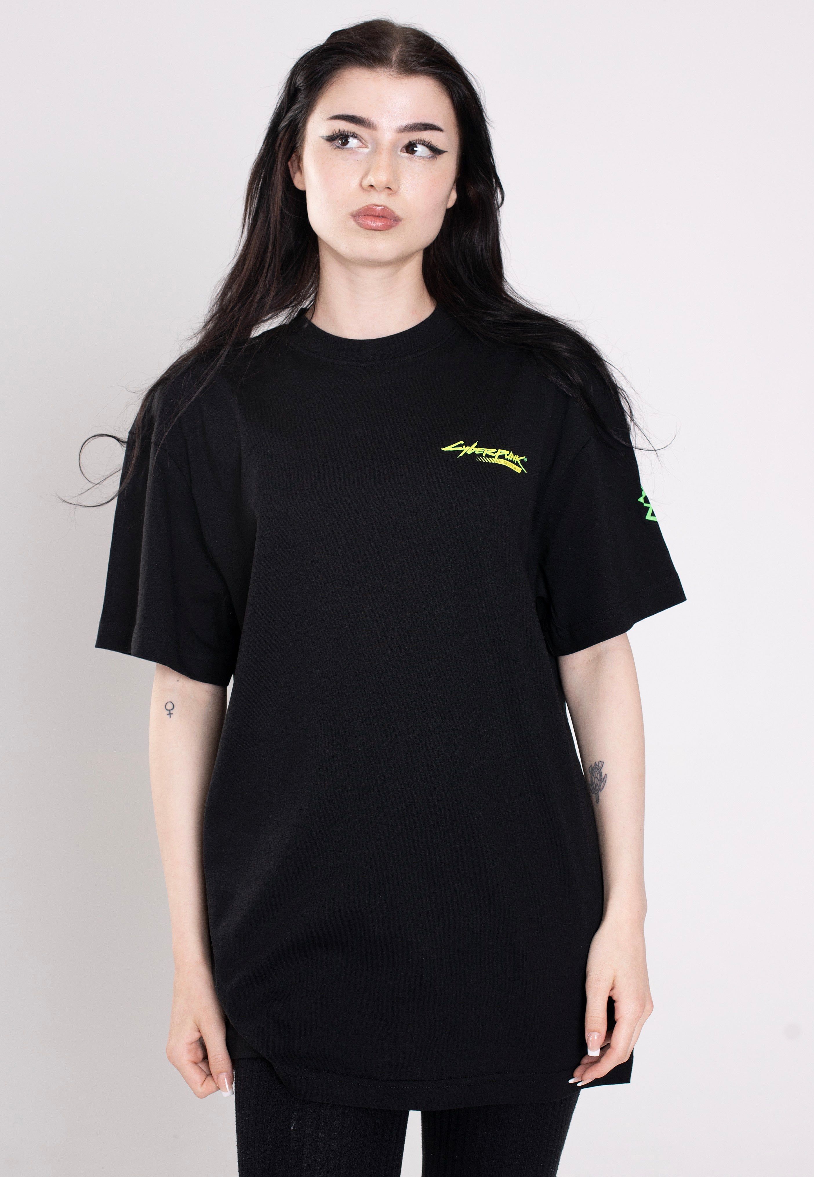 Cyberpunk: Edgerunners - Neon Punk Oversize - T-Shirt | Women-Image