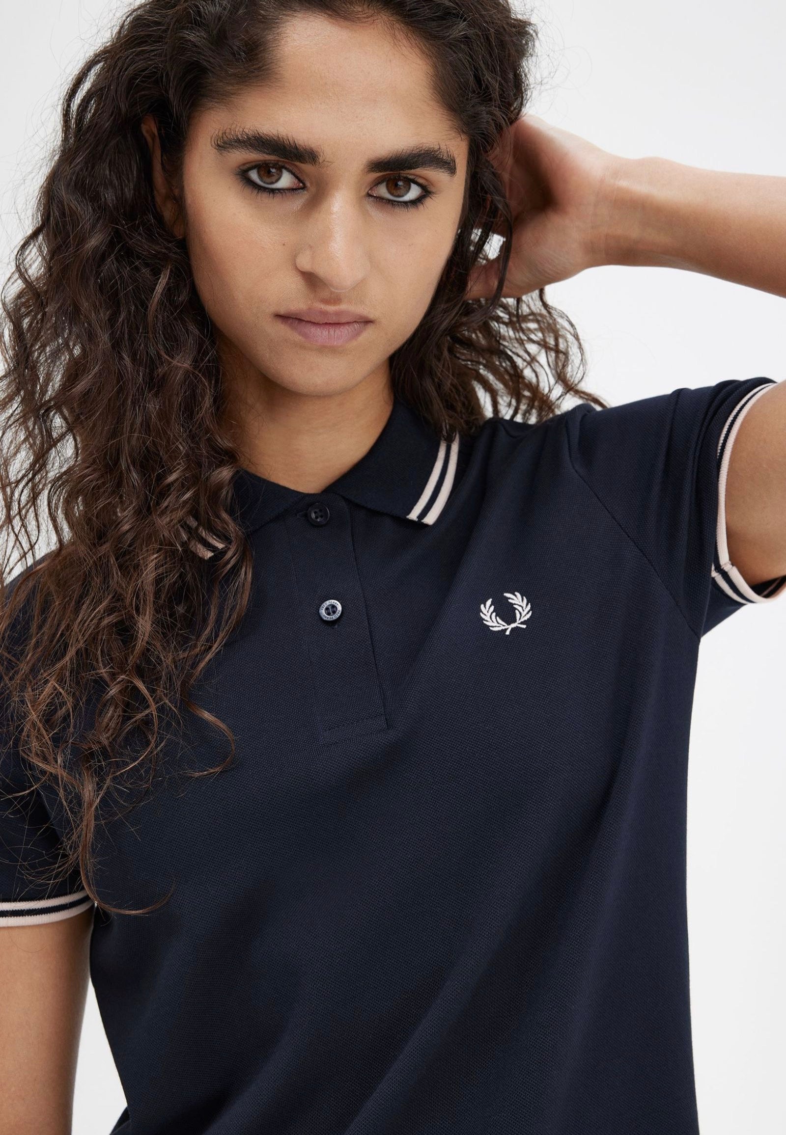 Fred Perry - Twin Tipped Navy/Silky Peach/Silky Peach - Dress | Women-Image