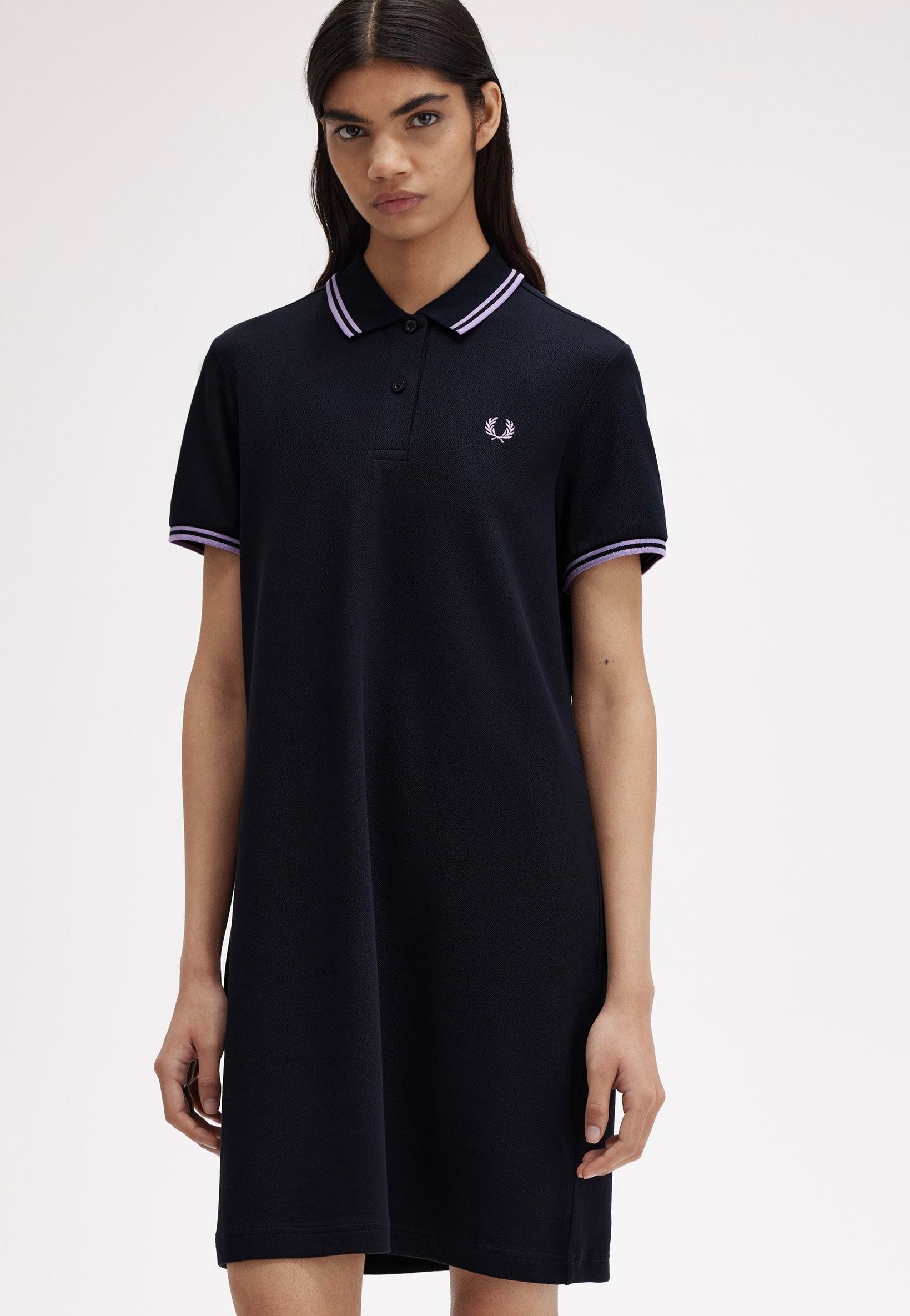 Fred Perry - Twin Tipped Navy/Ultra Violet/Ultra Violet - Dress | Women-Image