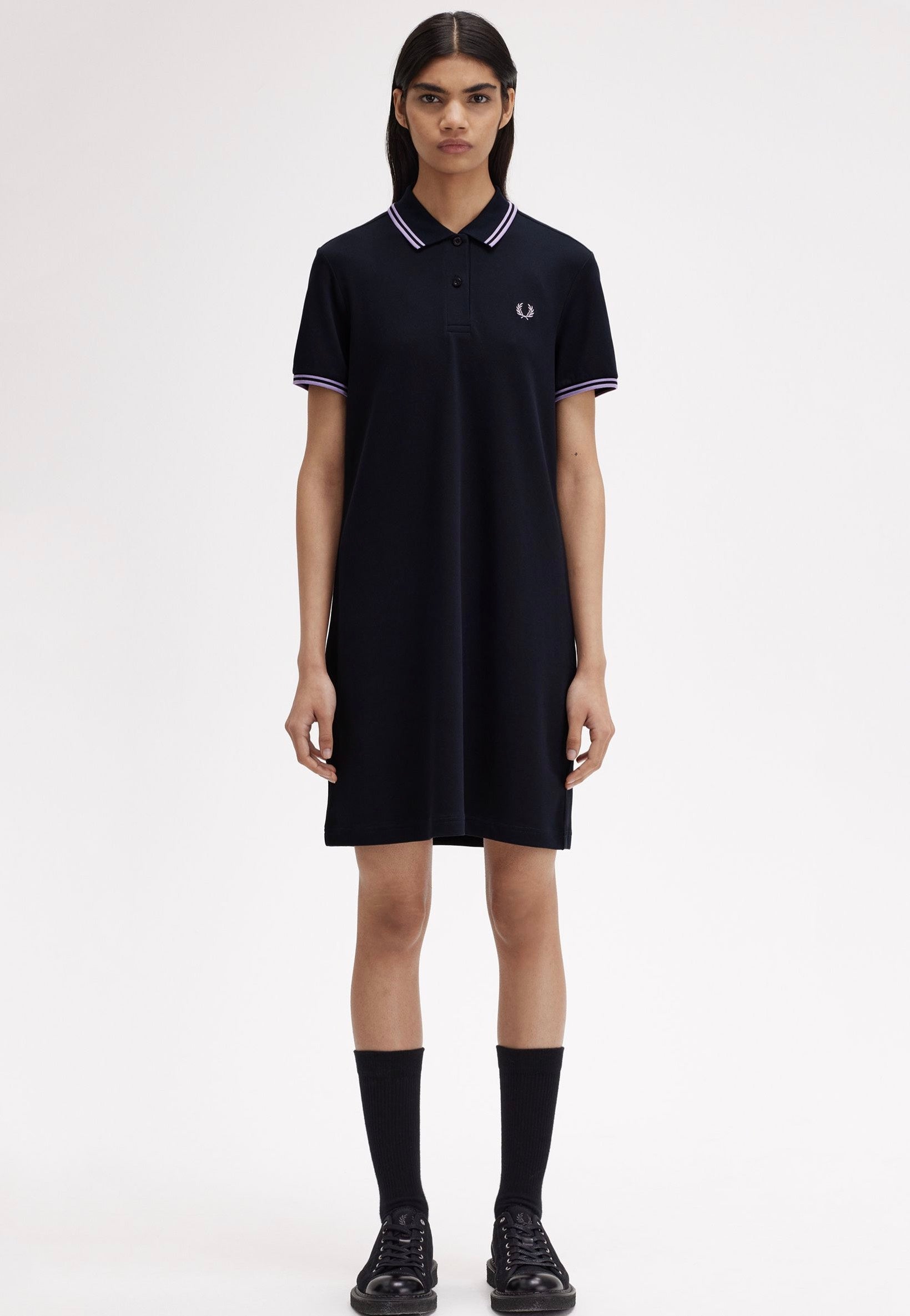 Fred Perry - Twin Tipped Navy/Ultra Violet/Ultra Violet - Dress | Women-Image