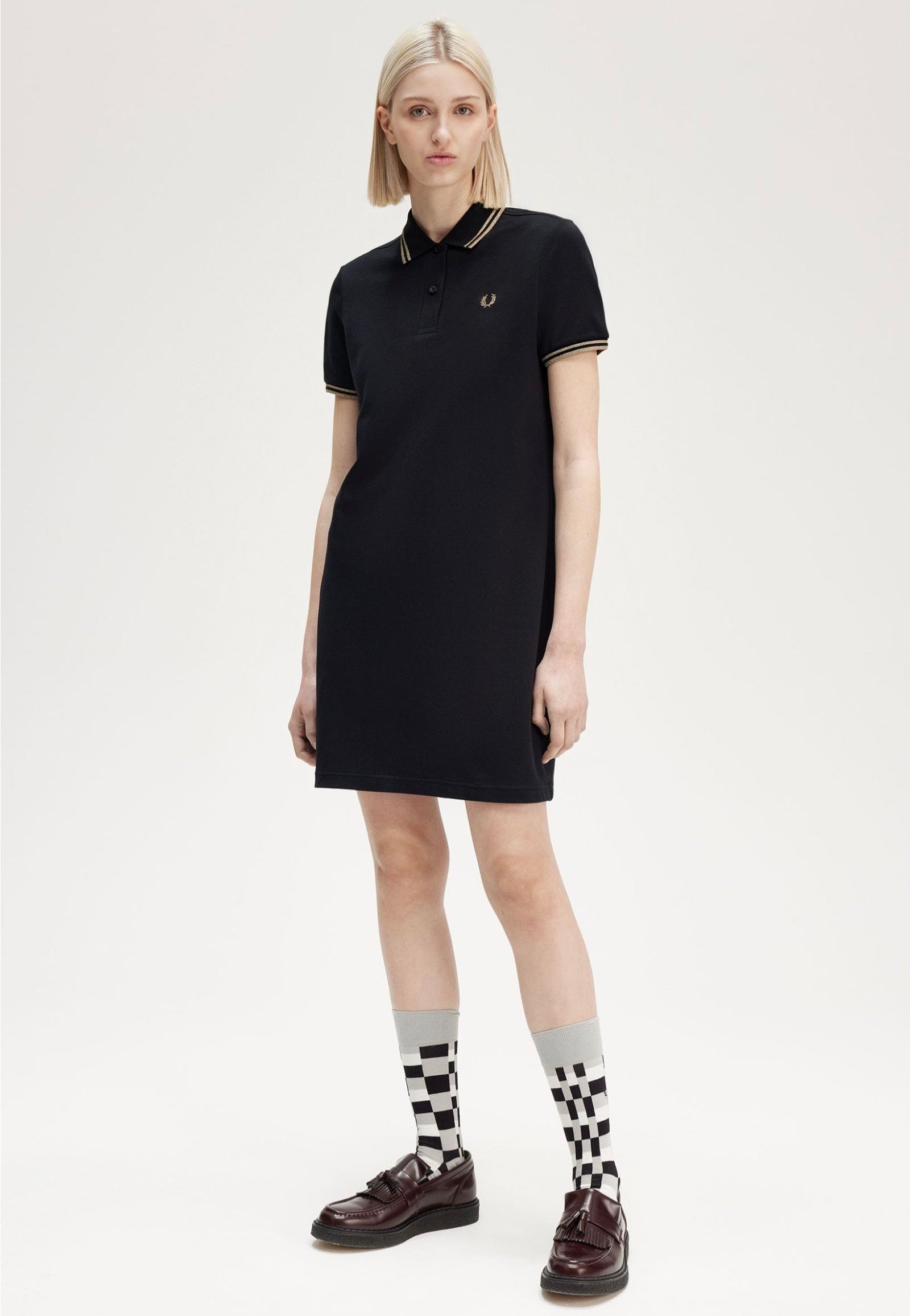 Fred Perry - Twin Tipped Black/Mtalicgold - Dress | Women-Image