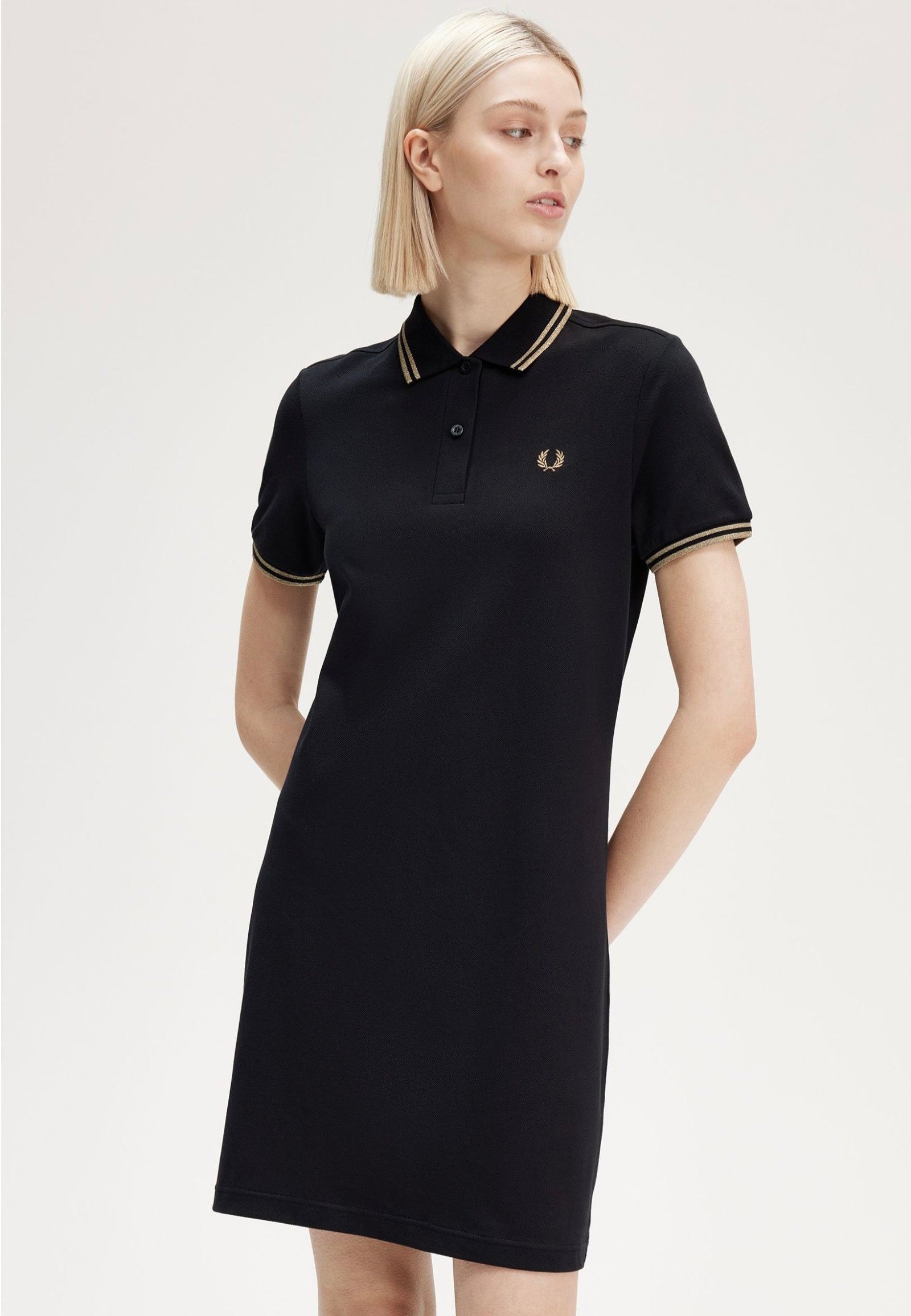 Fred Perry - Twin Tipped Black/Mtalicgold - Dress | Women-Image