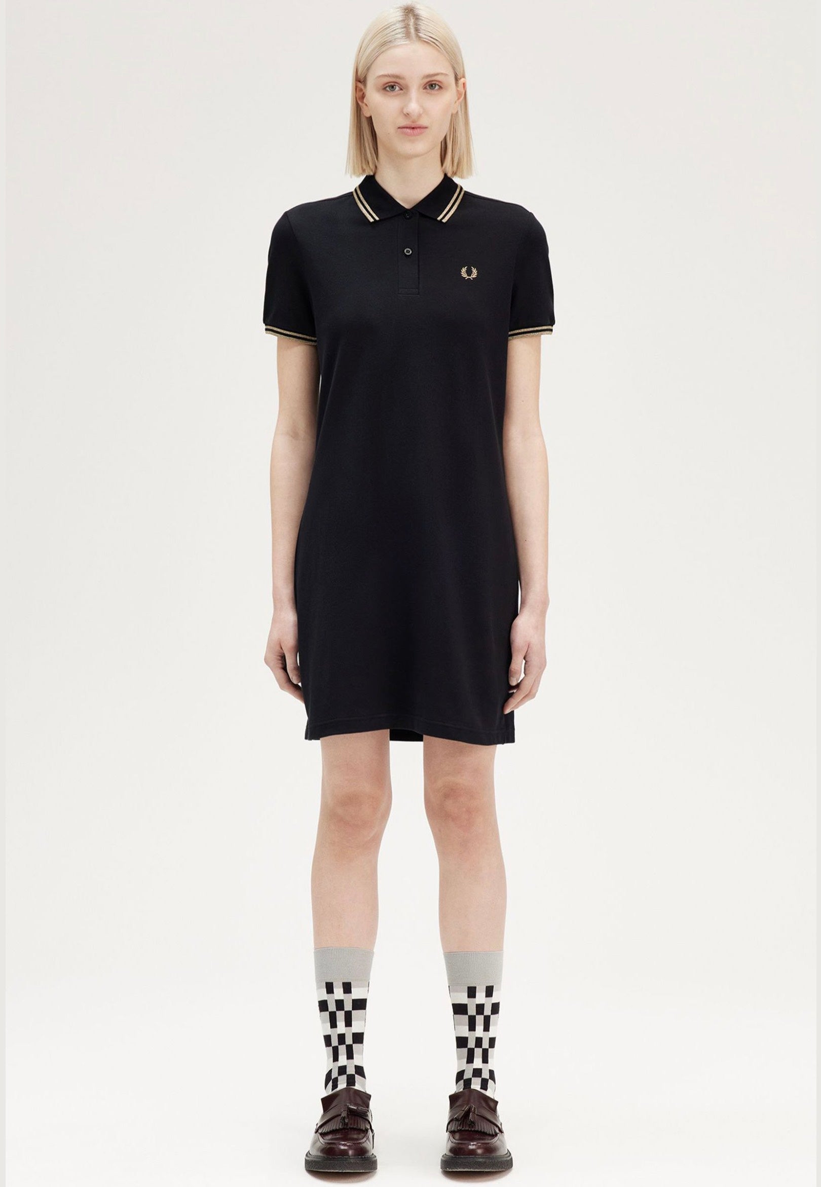 Fred Perry - Twin Tipped Black/Mtalicgold - Dress | Women-Image