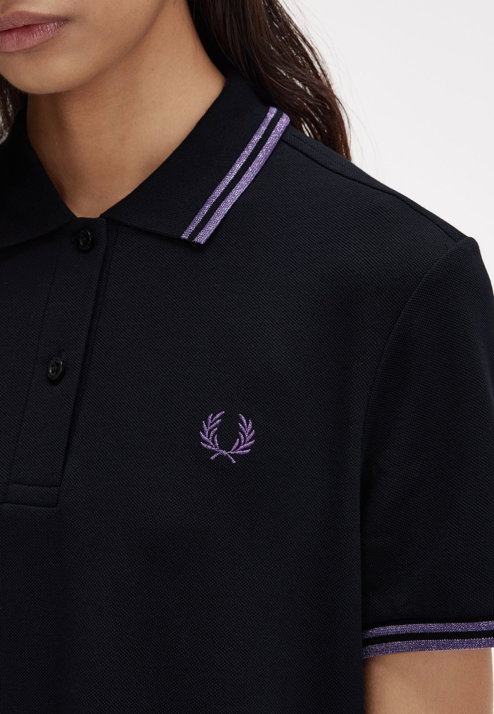 Fred Perry - Twin Tipped Black/Metallic Ultra Violet/Metallic Ultra Violet - Dress | Women-Image