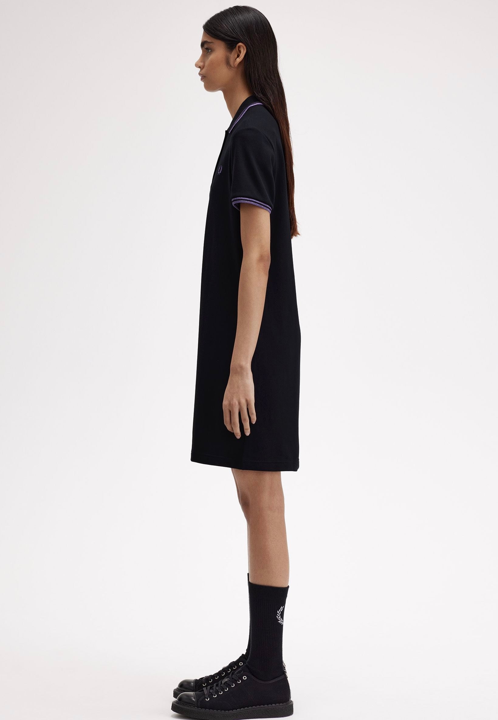 Fred Perry - Twin Tipped Black/Metallic Ultra Violet/Metallic Ultra Violet - Dress | Women-Image