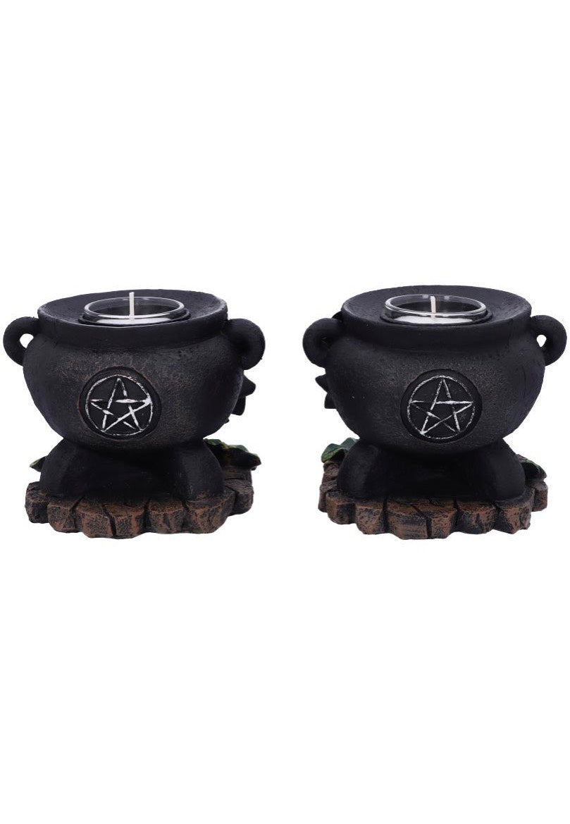 Nemesis Now - Ivy Cauldron - Tealight Holder | Neutral-Image