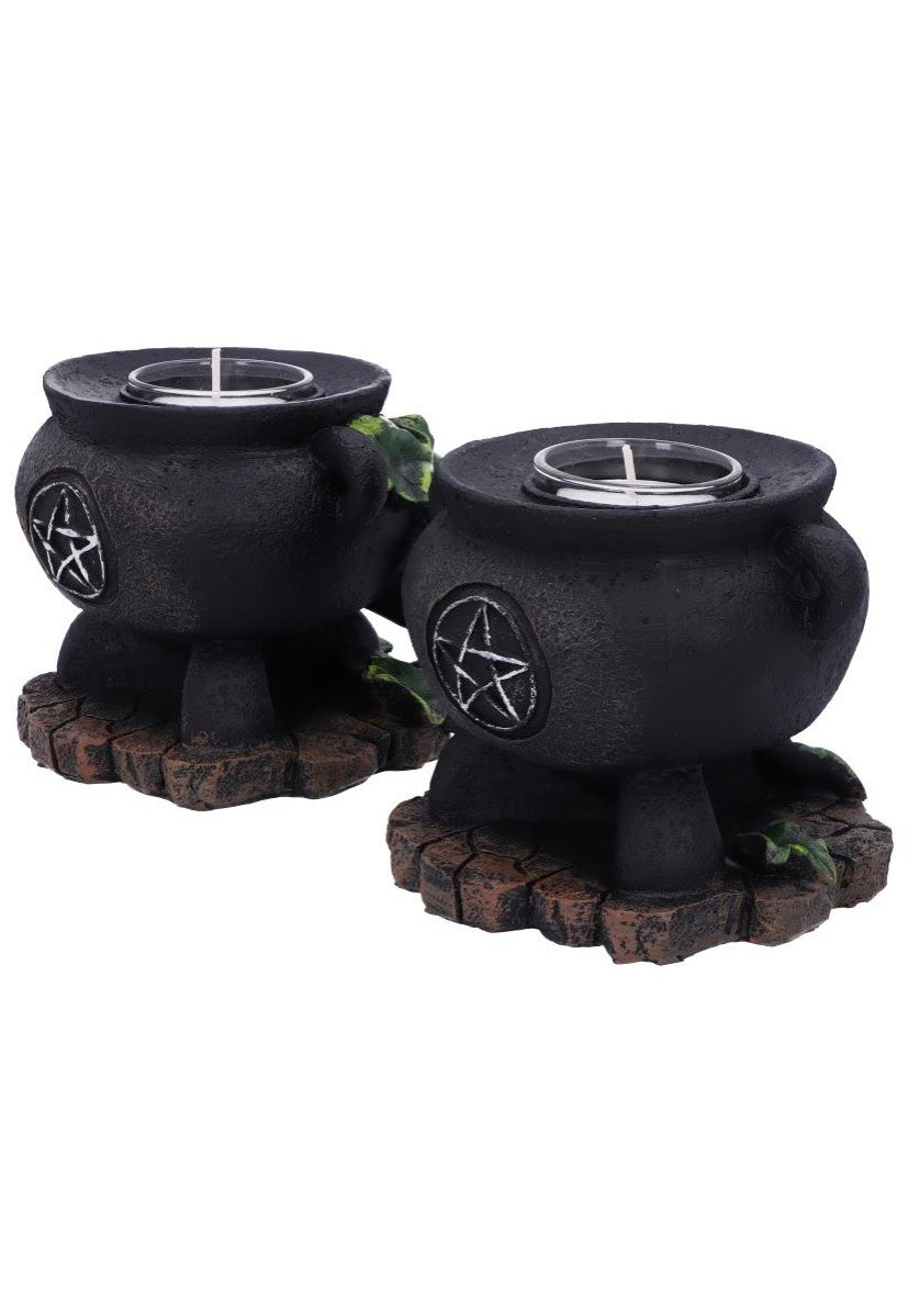 Nemesis Now - Ivy Cauldron - Tealight Holder | Neutral-Image