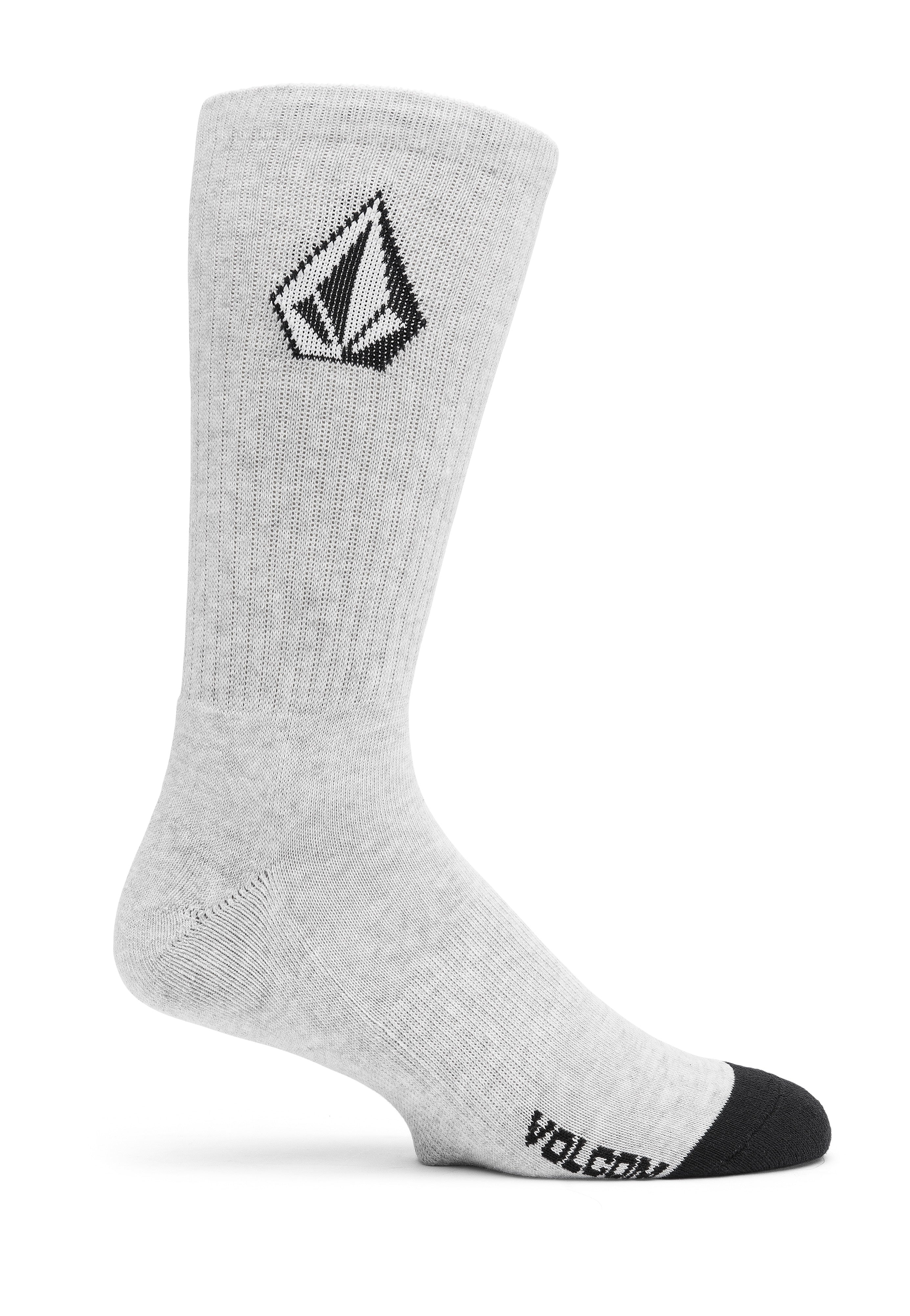 Volcom - Full Stone Pack Of 3 Stone Blue - Socks | Neutral-Image