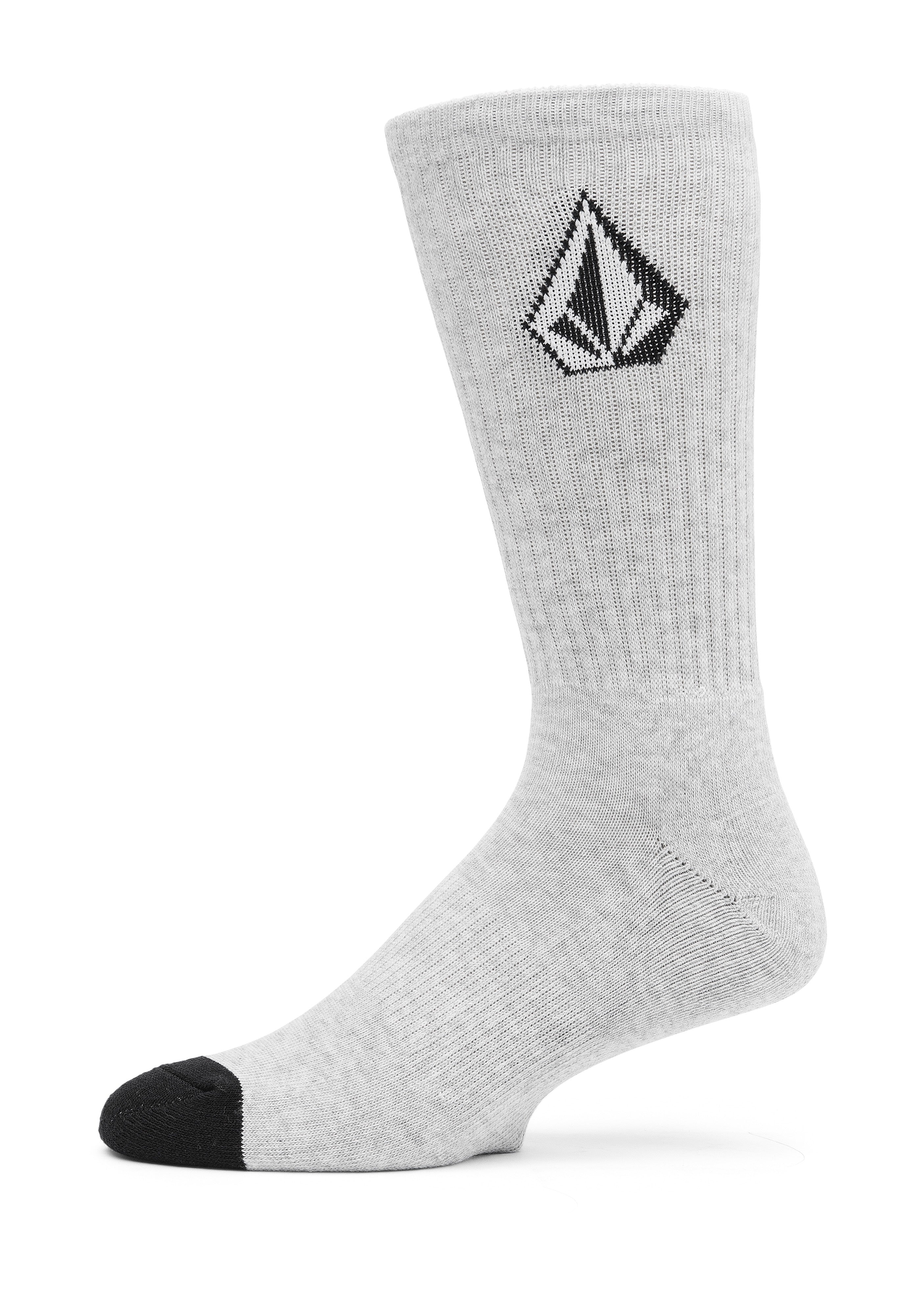 Volcom - Full Stone Pack Of 3 Stone Blue - Socks | Neutral-Image