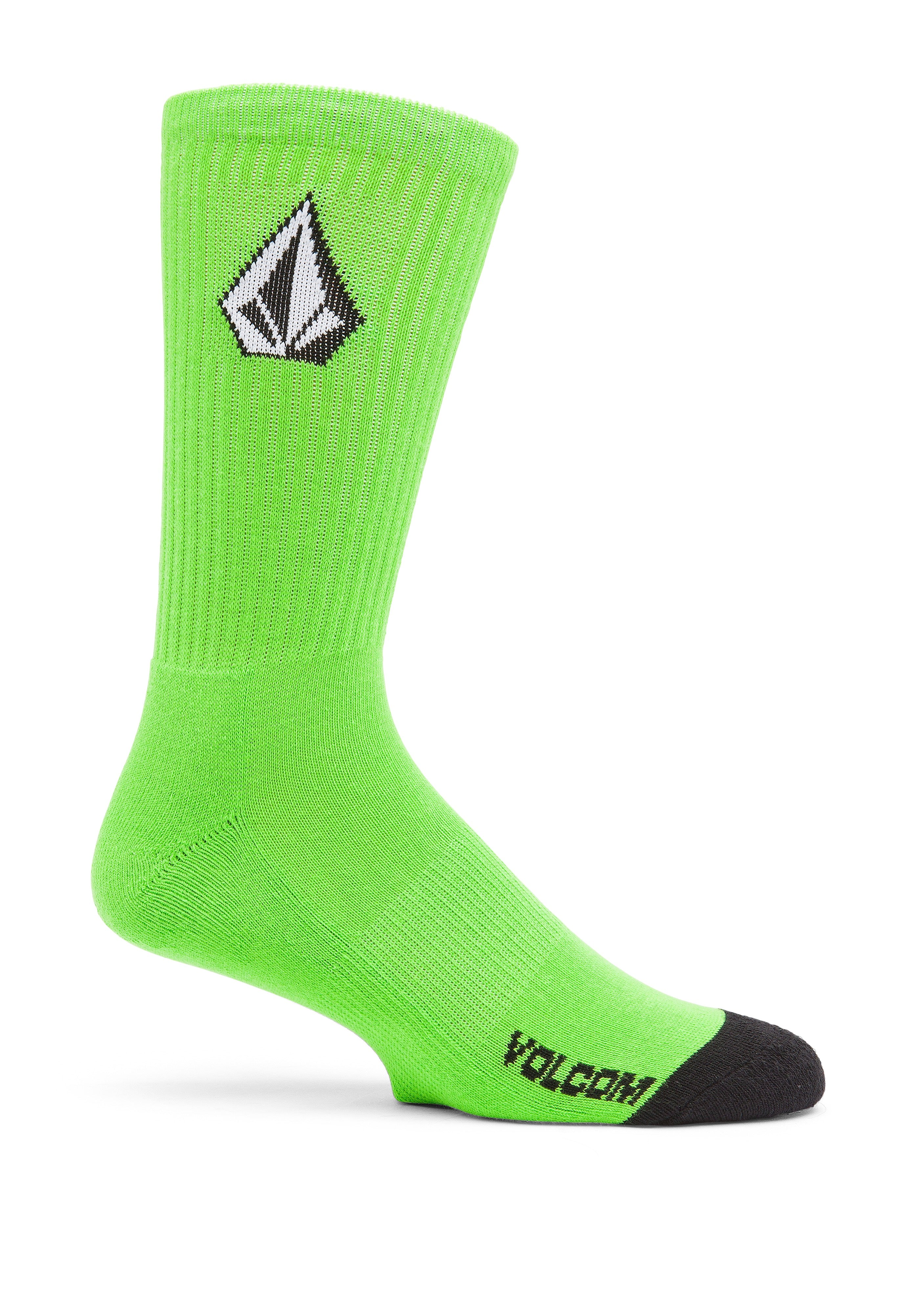 Volcom - Full Stone Pack Of 3 Stone Blue - Socks | Neutral-Image