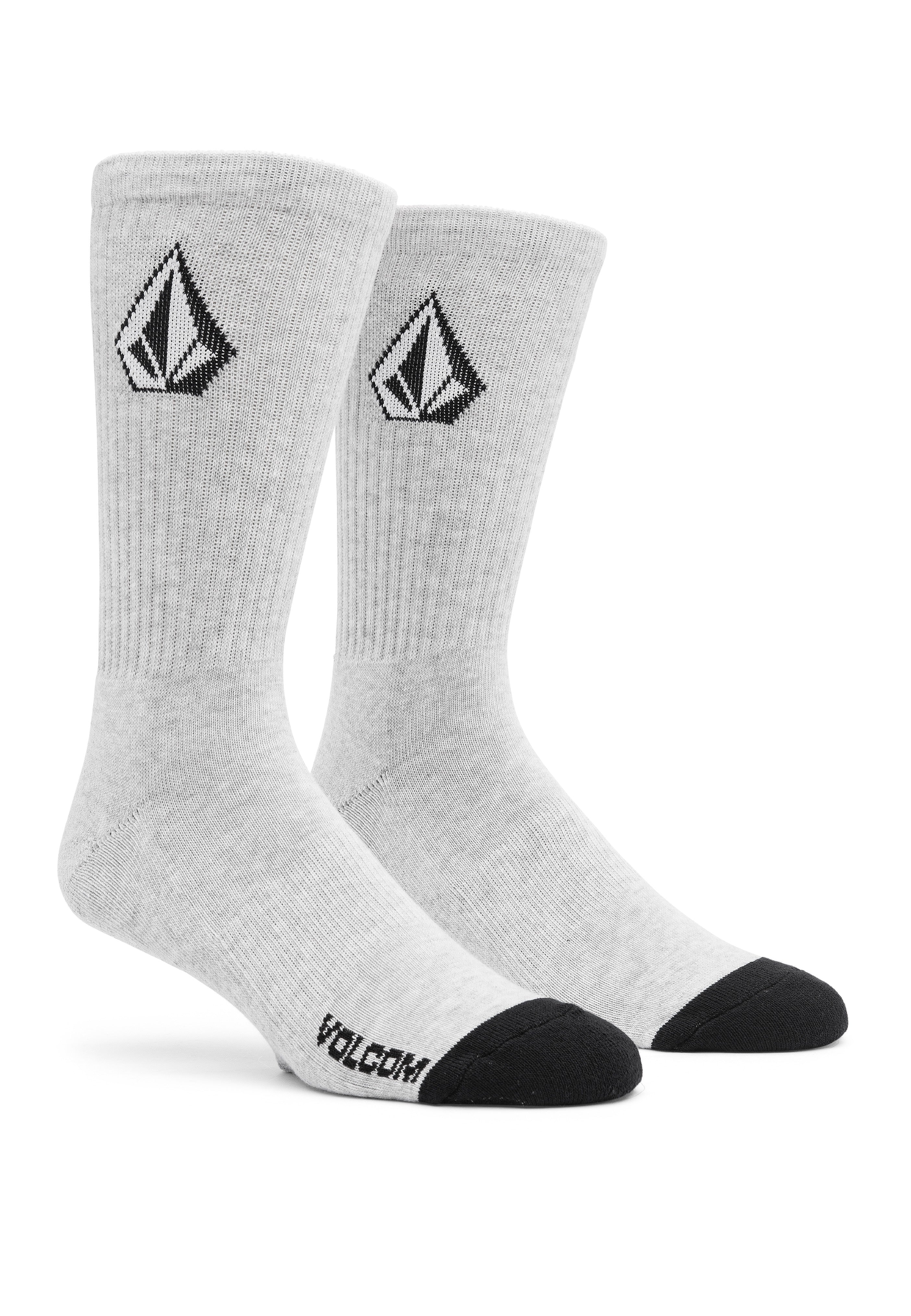 Volcom - Full Stone Pack Of 3 Stone Blue - Socks | Neutral-Image