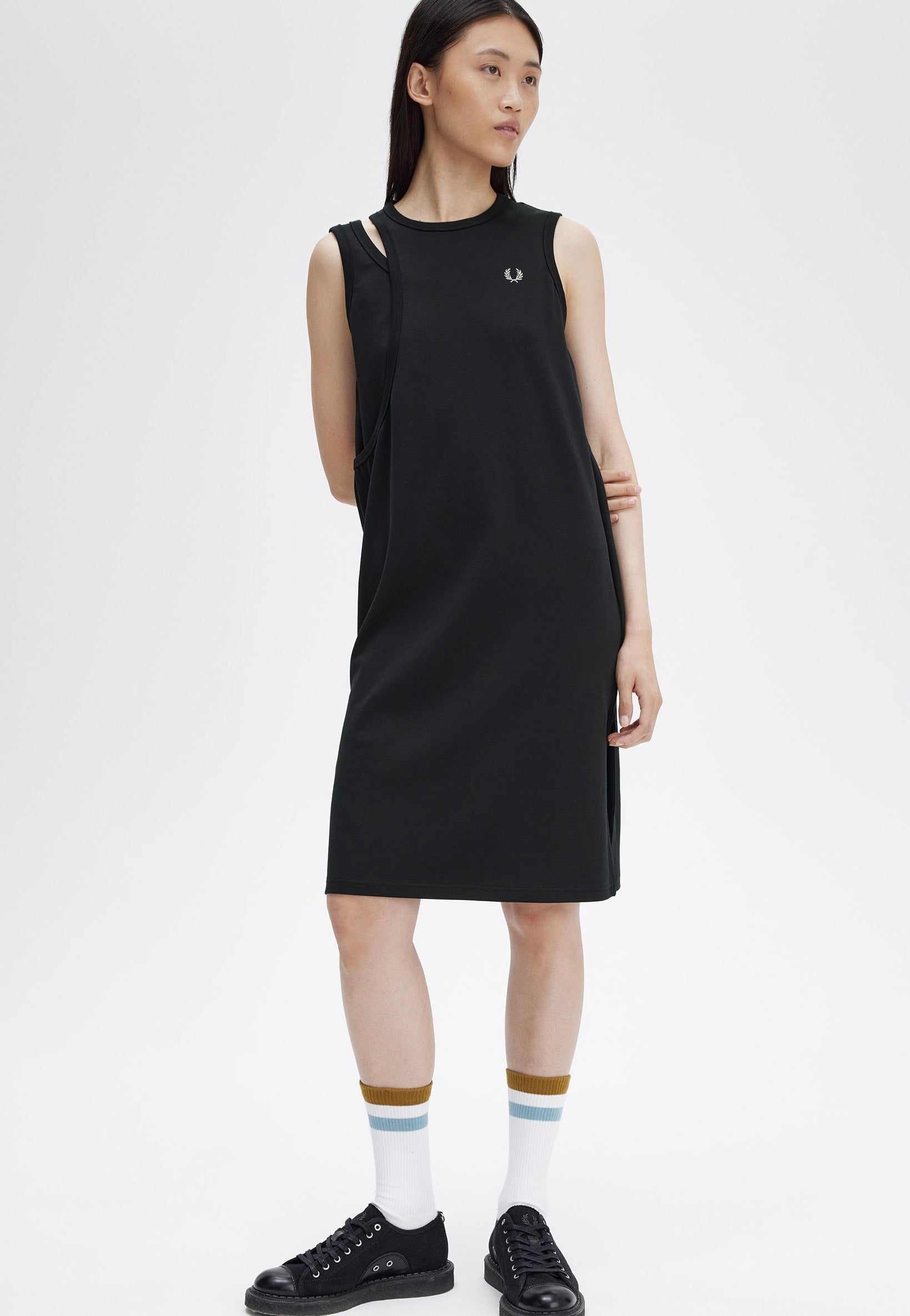 Fred Perry - Layered Ringer Black - Dress | Women-Image