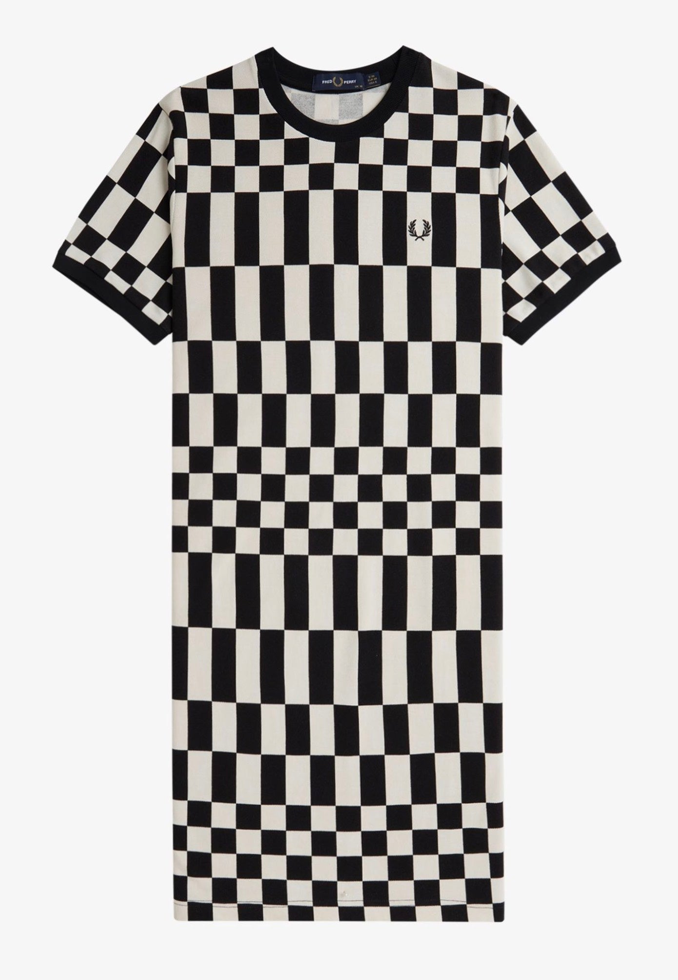 Fred Perry - Chequerboard Pqu Black - Dress | Women-Image