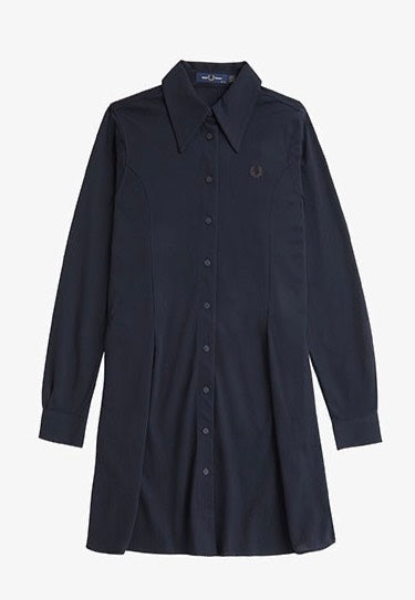 Fred Perry - Woven Mesh Navy - Dress | Women-Image