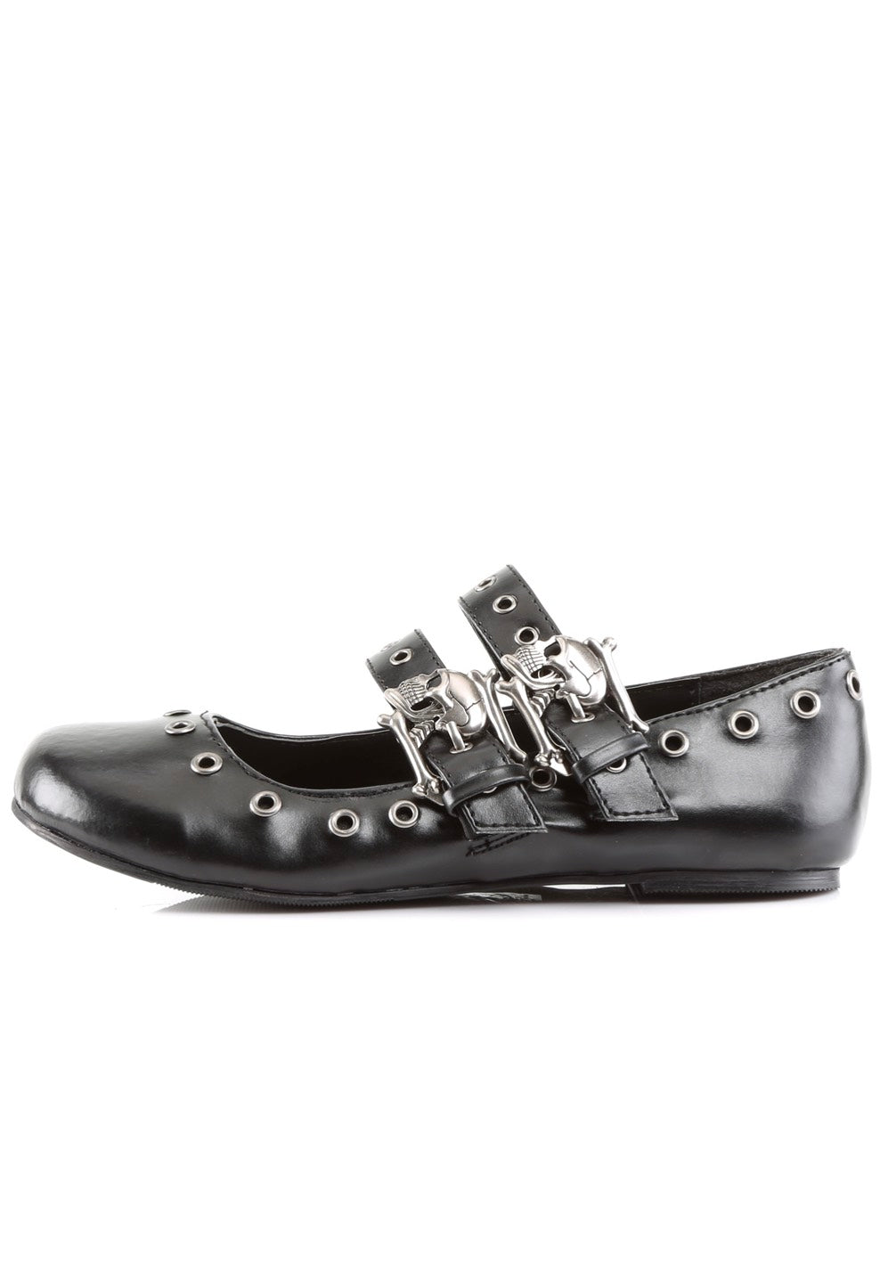 DemoniaCult - Daisy 03 Black Vegan Leather - Girl Shoes | Women-Image