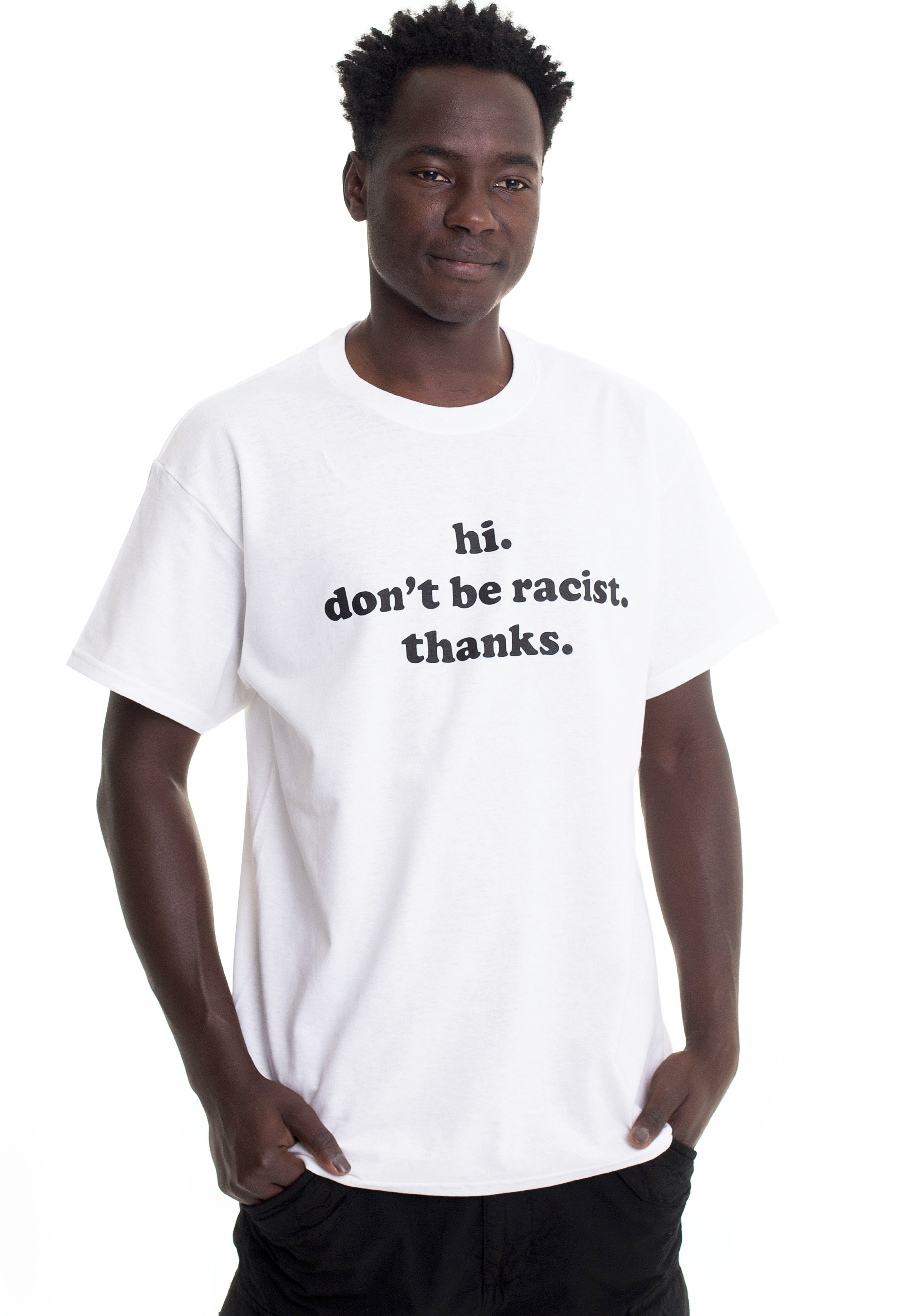 Dancitee - Don't Be Racist White - T-Shirt | Men-Image