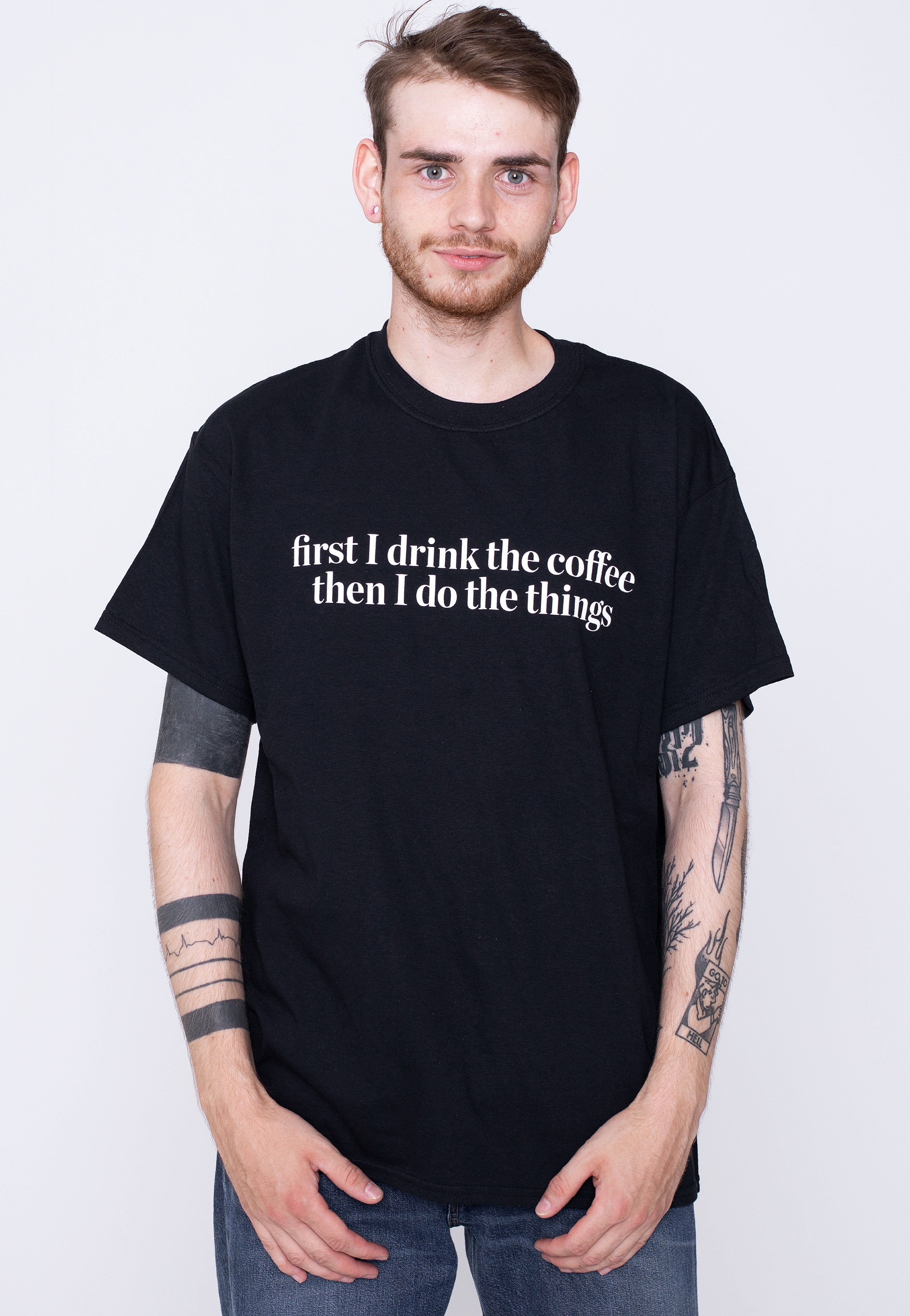 Dancitee - First I Drink The Coffee - T-Shirt | Men-Image