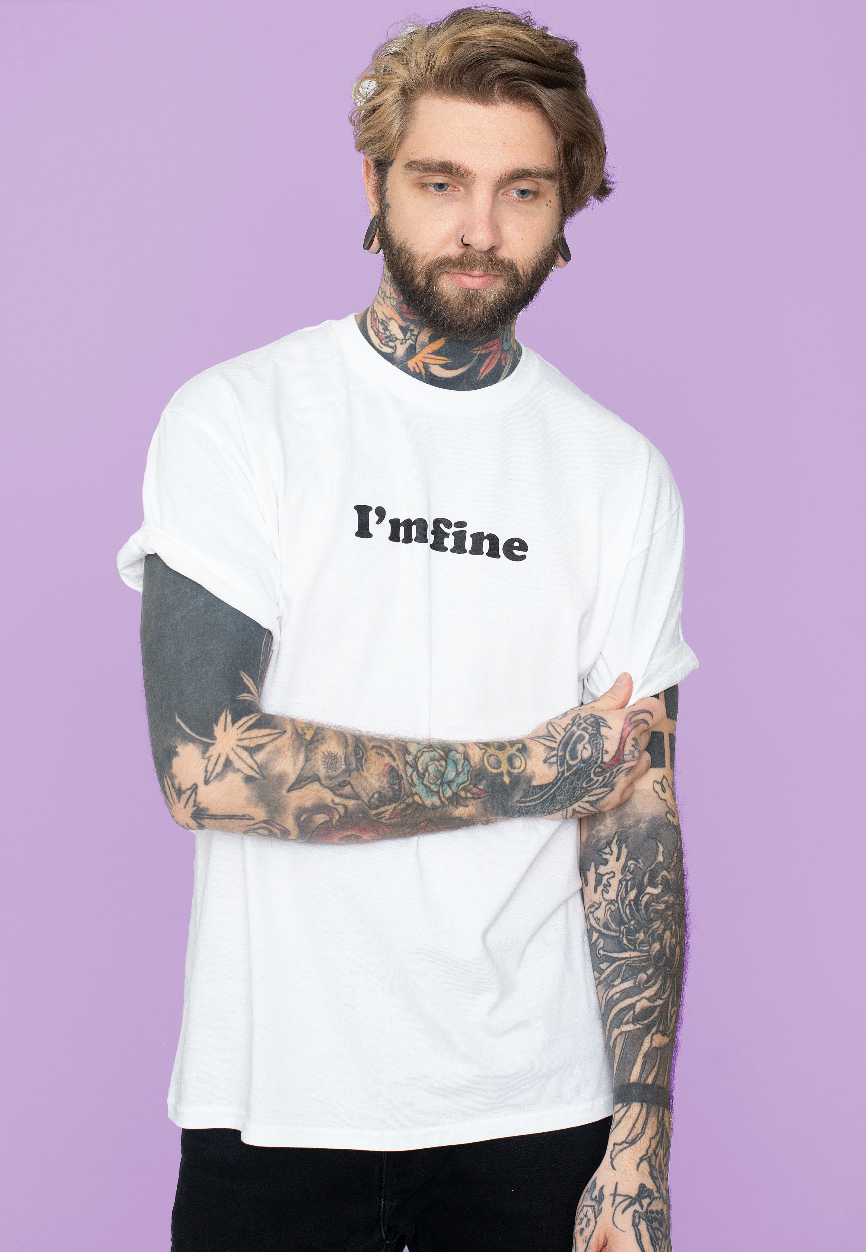 Dancitee - I'm Fine White - T-Shirt | Men-Image