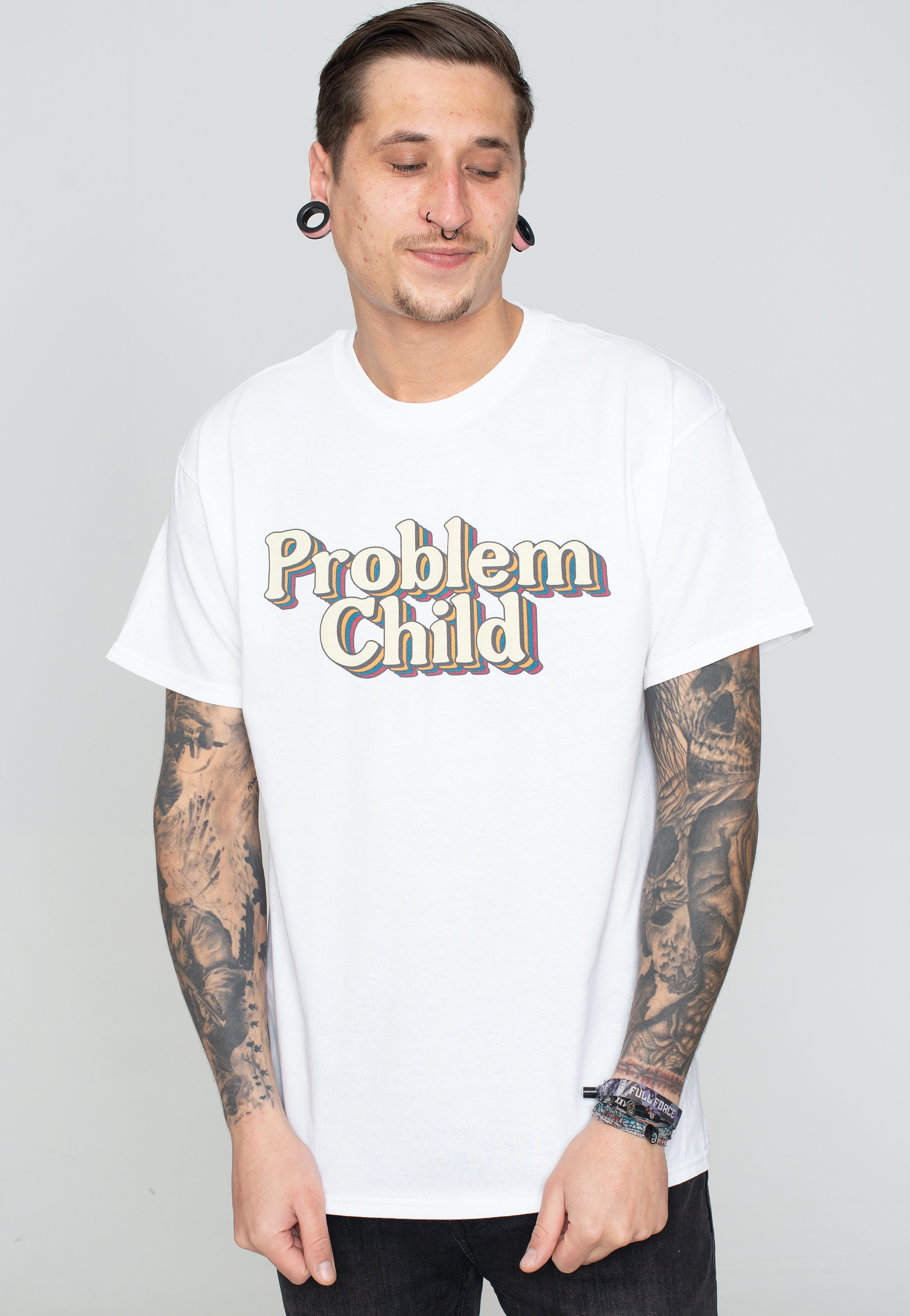 Dancitee - Problem Child White - T-Shirt | Men-Image