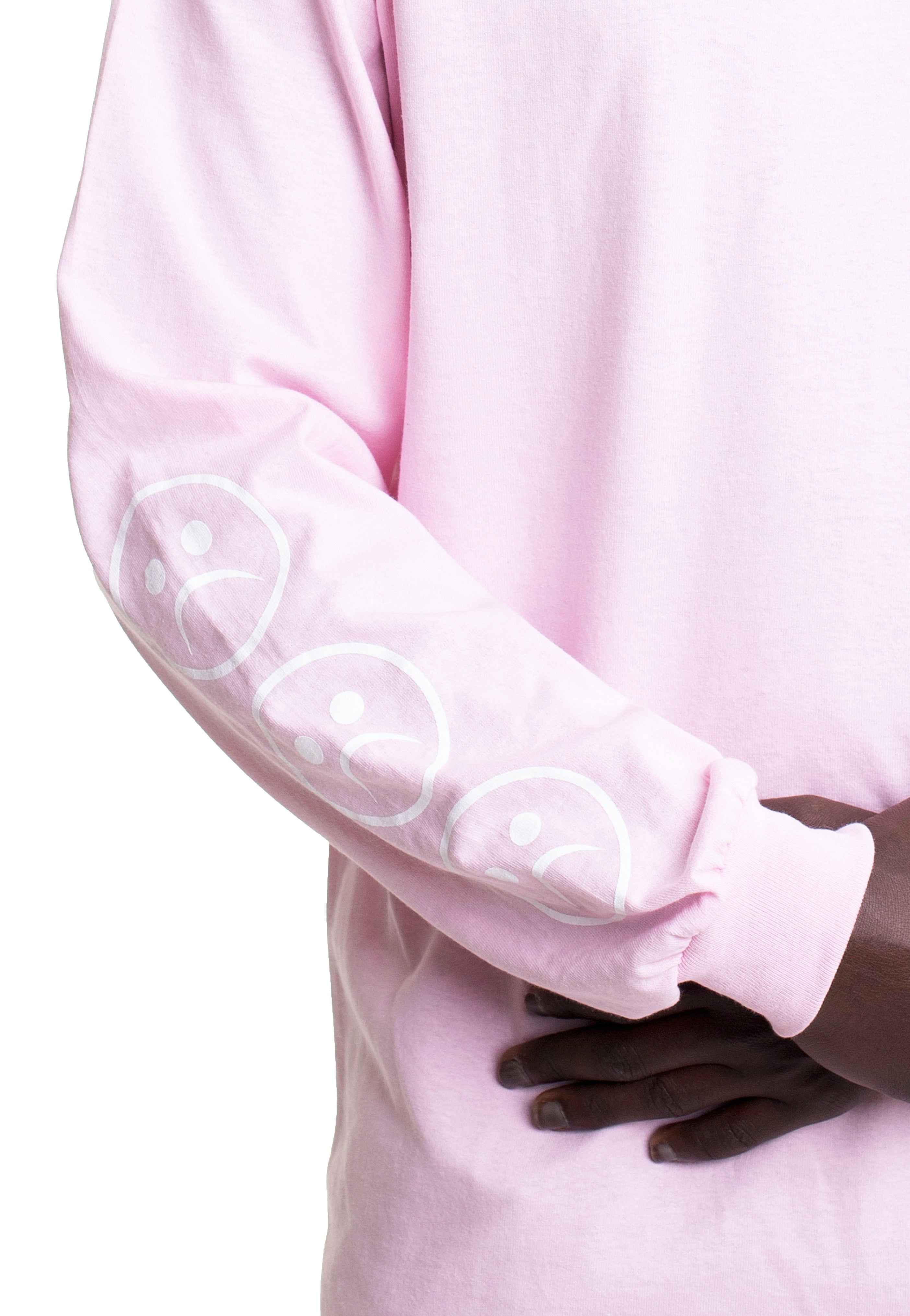 Dancitee - Sad Smiley Pink - Longsleeve | Men-Image