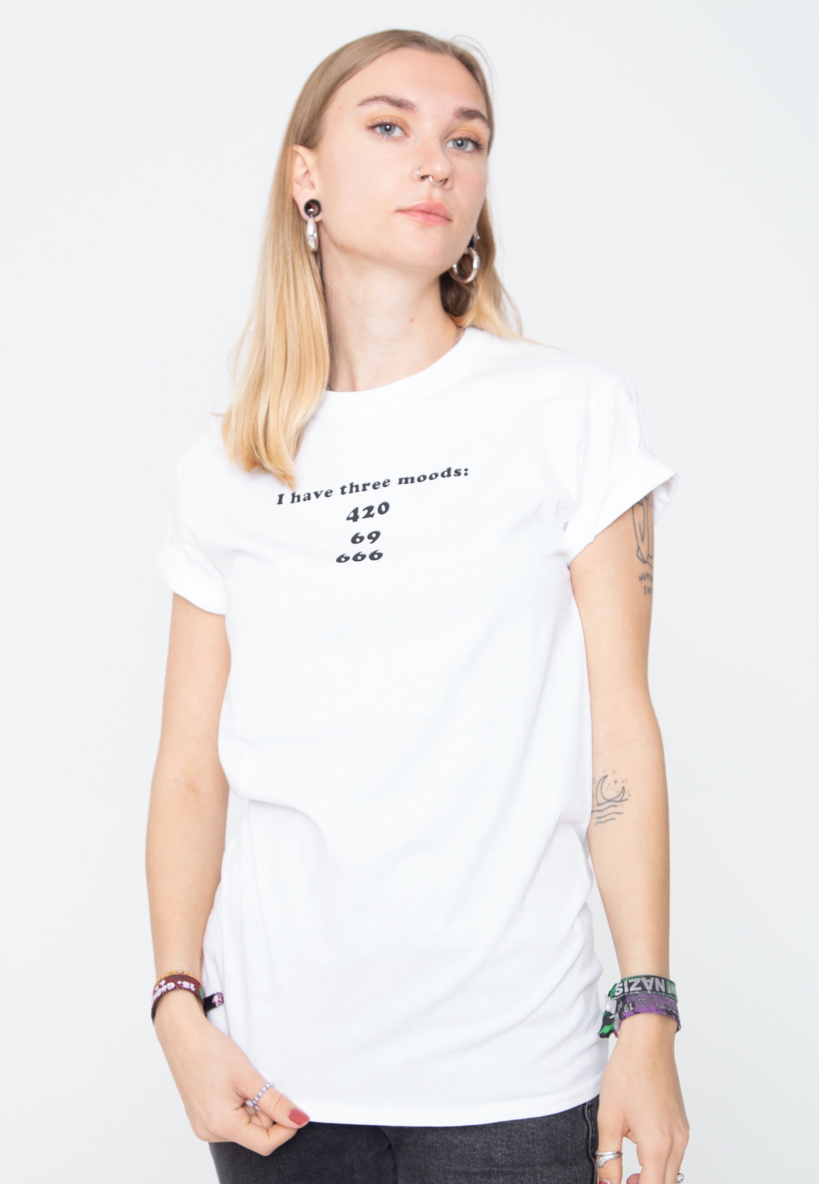 Dancitee - Three Moods White - T-Shirt | Women-Image