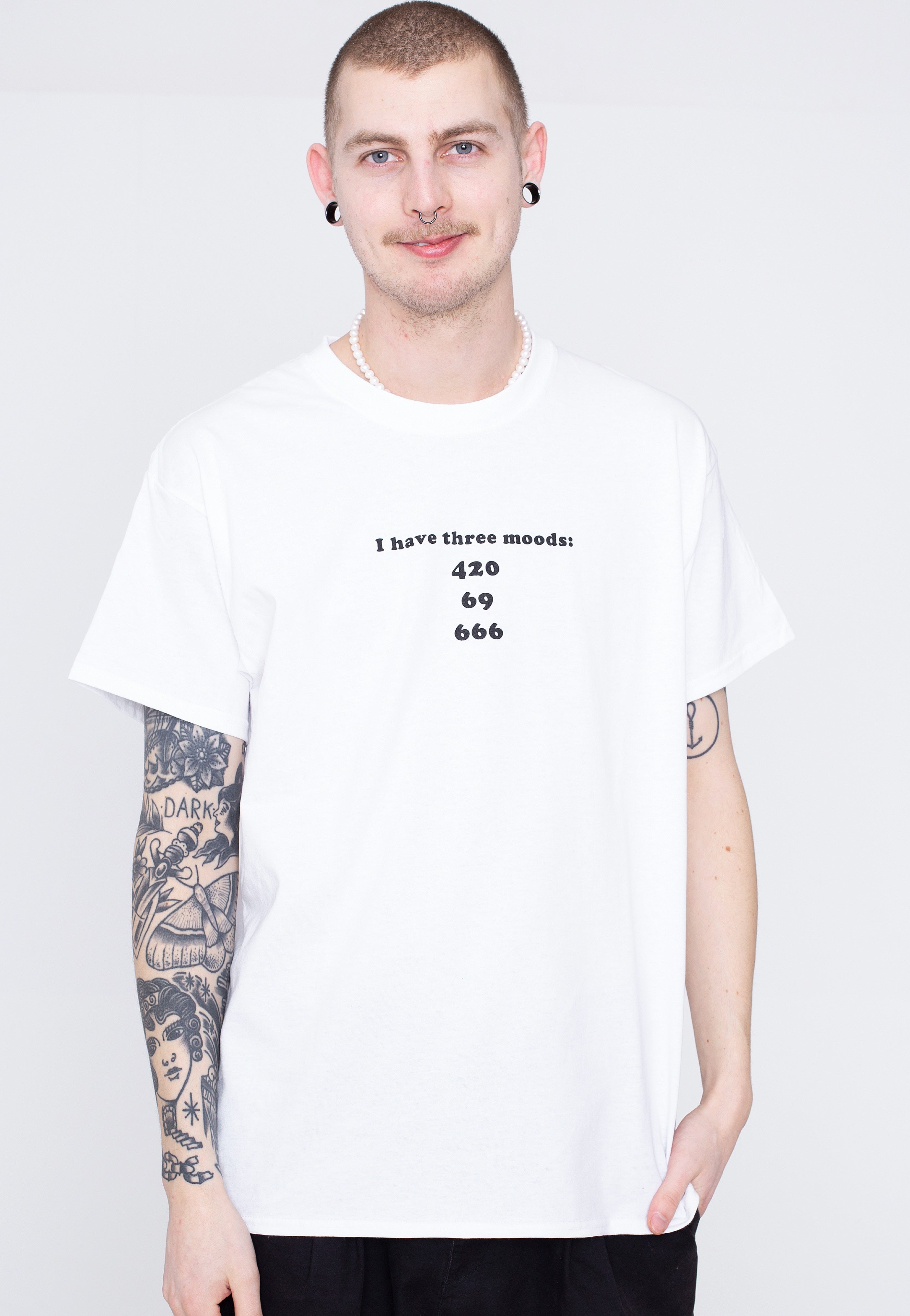 Dancitee - Three Moods White - T-Shirt | Men-Image