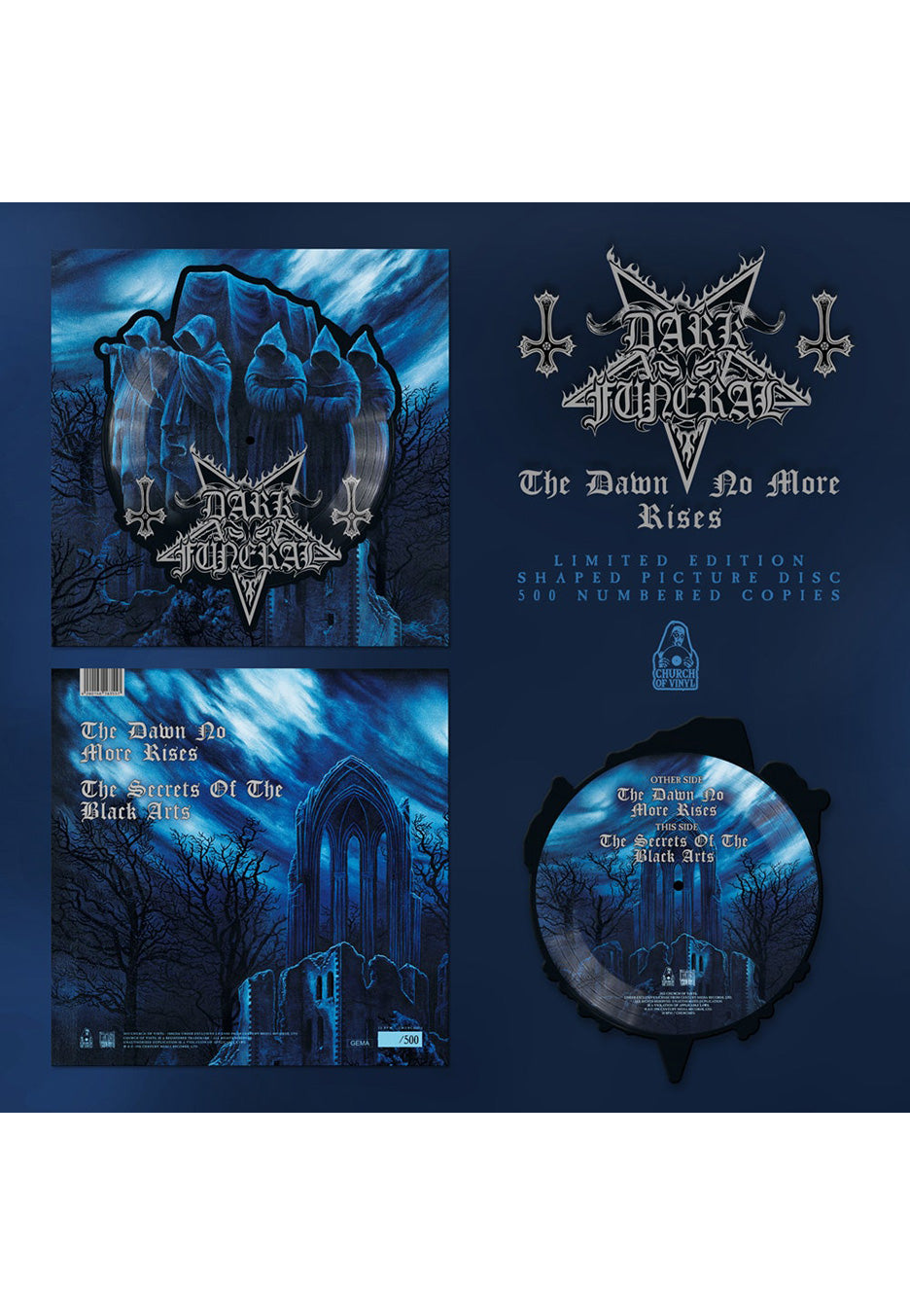 Dark Funeral - The Dawn No More Rises Shape - Colored Mini Vinyl | Neutral-Image