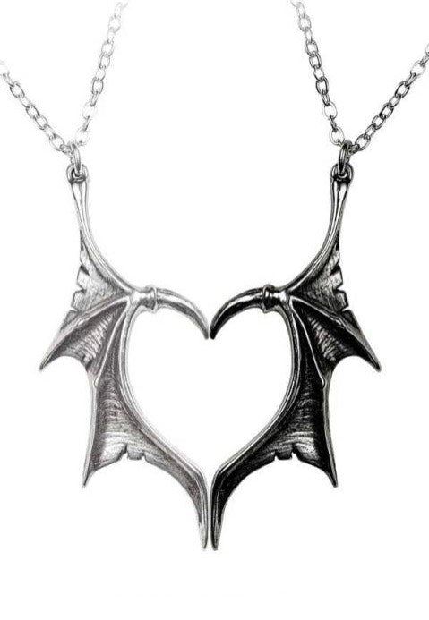 Alchemy England - Darkling Heart Friendship Silver - Necklace | Neutral-Image