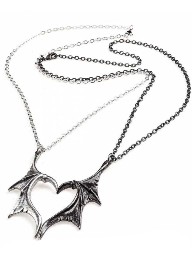 Alchemy England - Darkling Heart Friendship Silver - Necklace | Neutral-Image