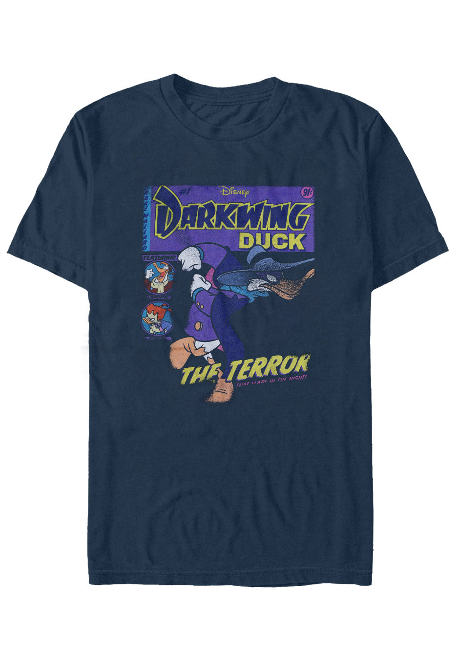 Darkwing Duck - Darkwing Comic Navy Blue - T-Shirt | Neutral-Image