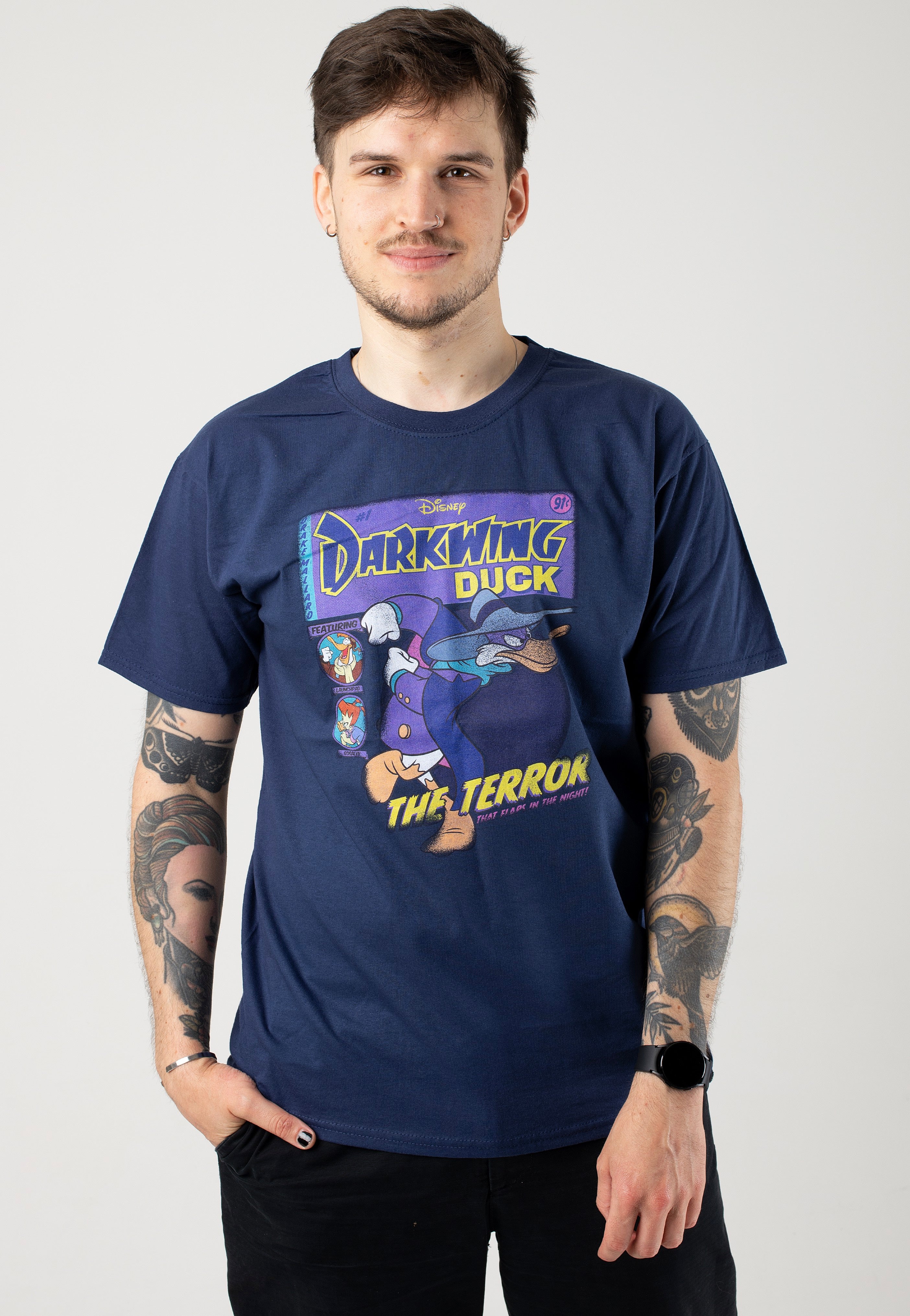 Darkwing Duck - Darkwing Comic Navy Blue - T-Shirt | Men-Image