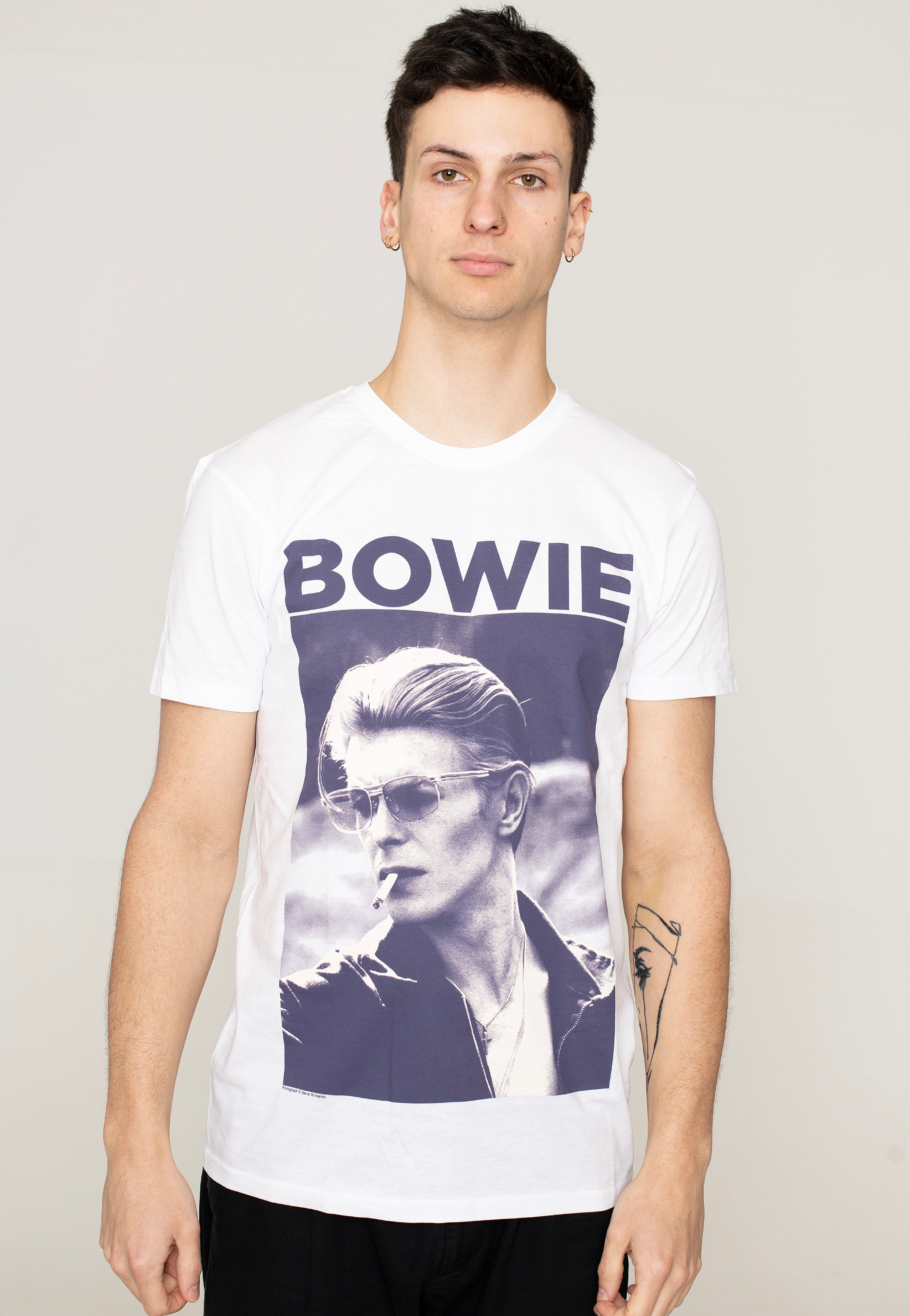 David Bowie - Smoking White - T-Shirt | Men-Image