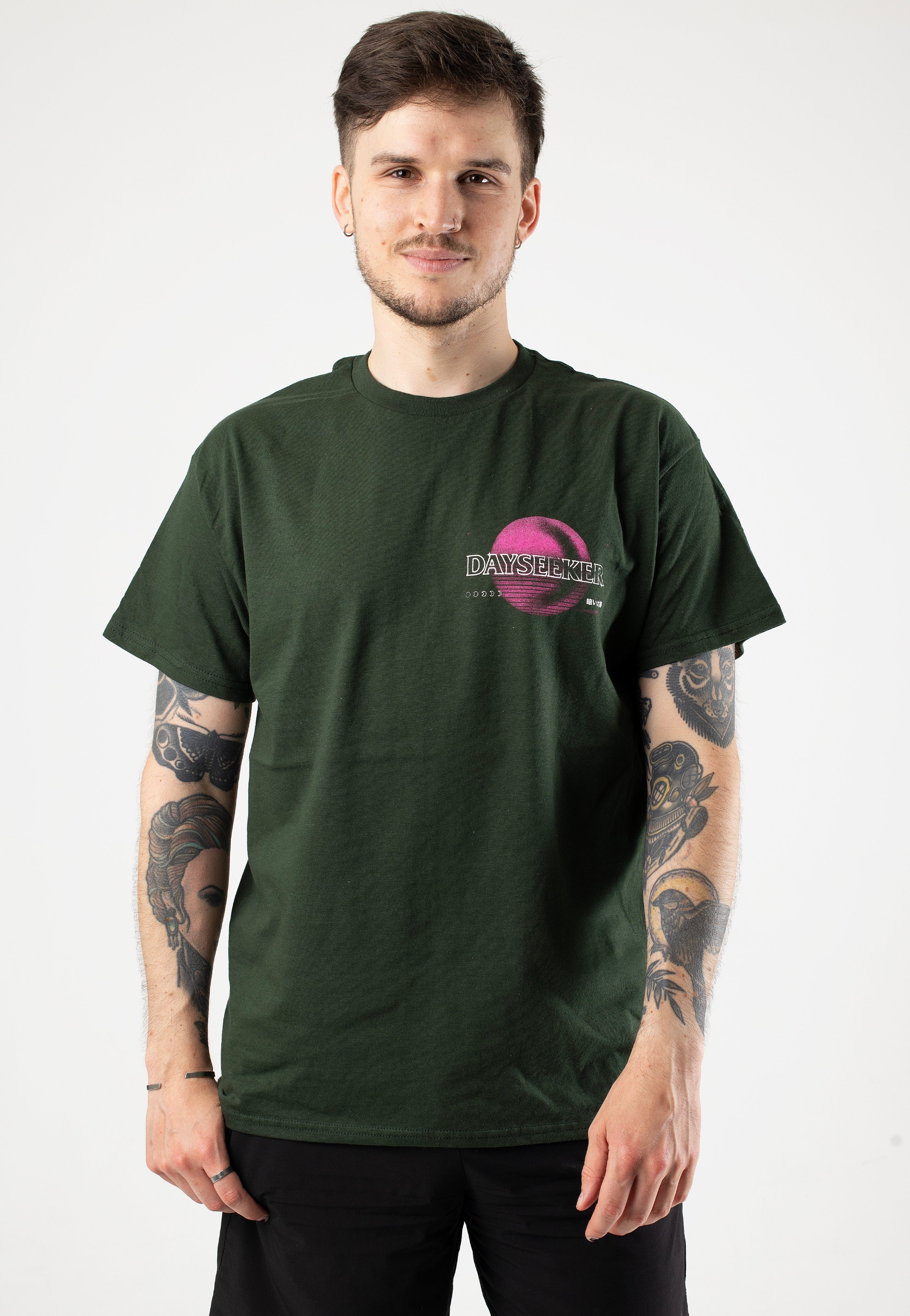 Dayseeker - Moon Mountain Forest Green - T-Shirt | Men-Image