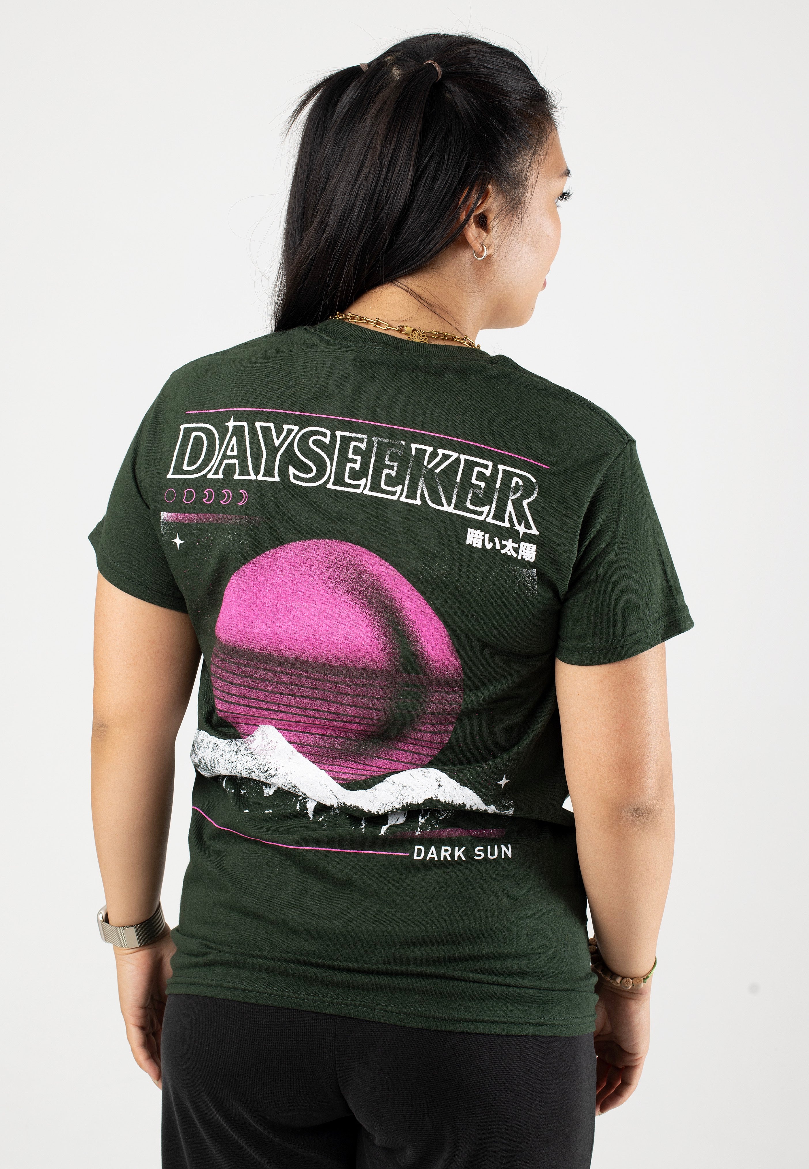 Dayseeker - Moon Mountain Forest Green - T-Shirt | Women-Image