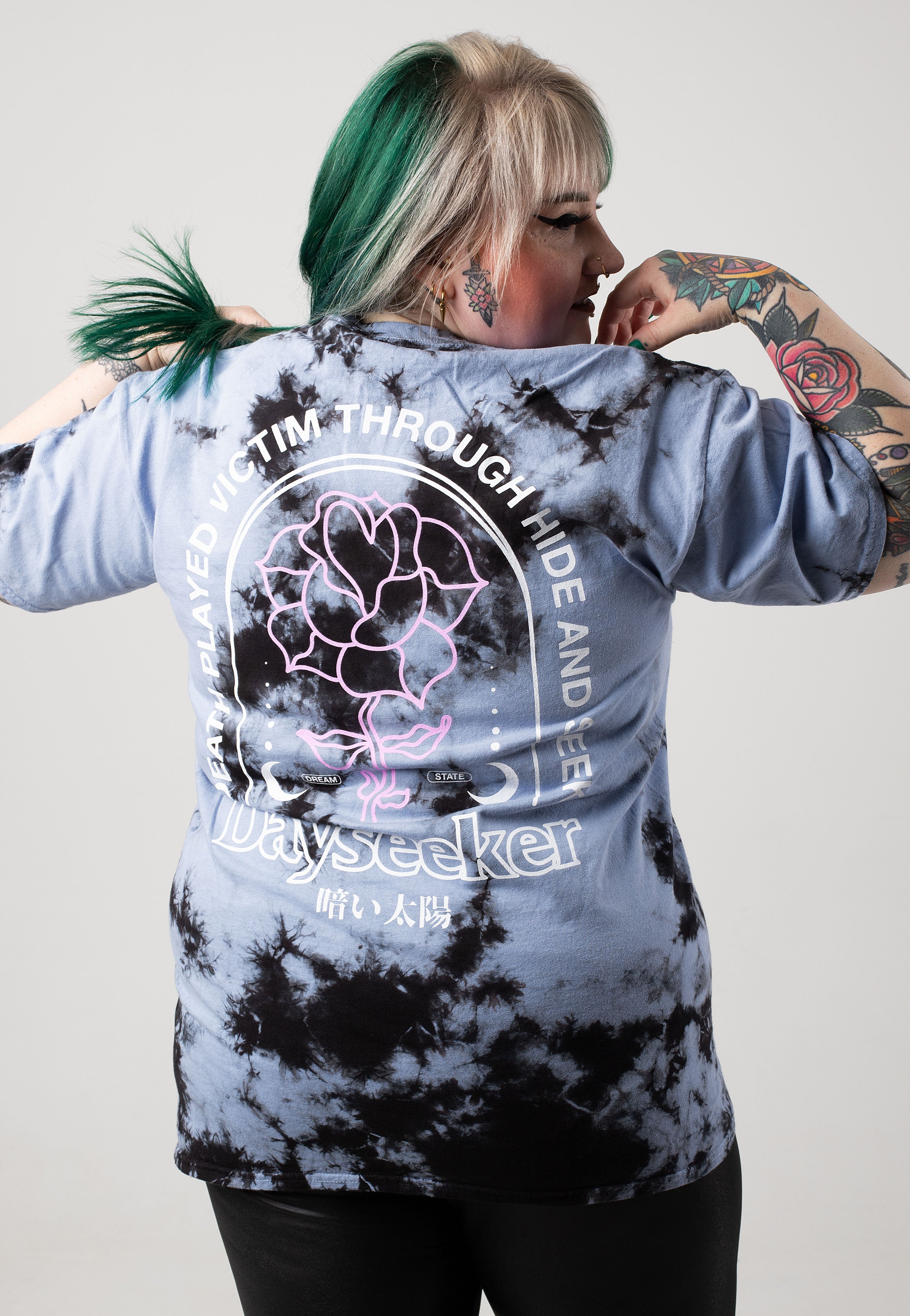 Dayseeker - Rose Blue/Black Tie Dye - T-Shirt | Women-Image