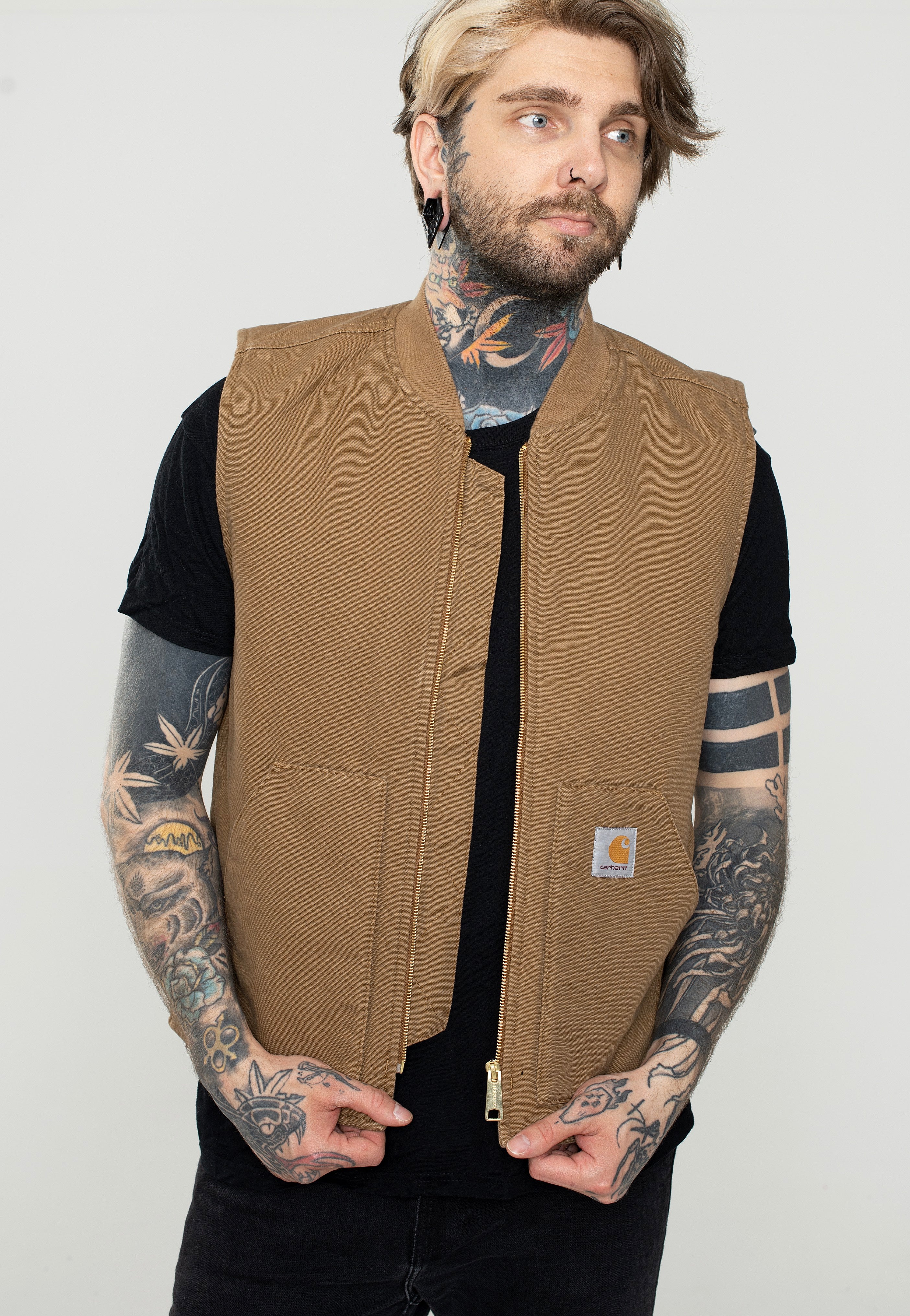 Carhartt WIP - Classic Rinsed Hamilton Brown - Vest | Men-Image