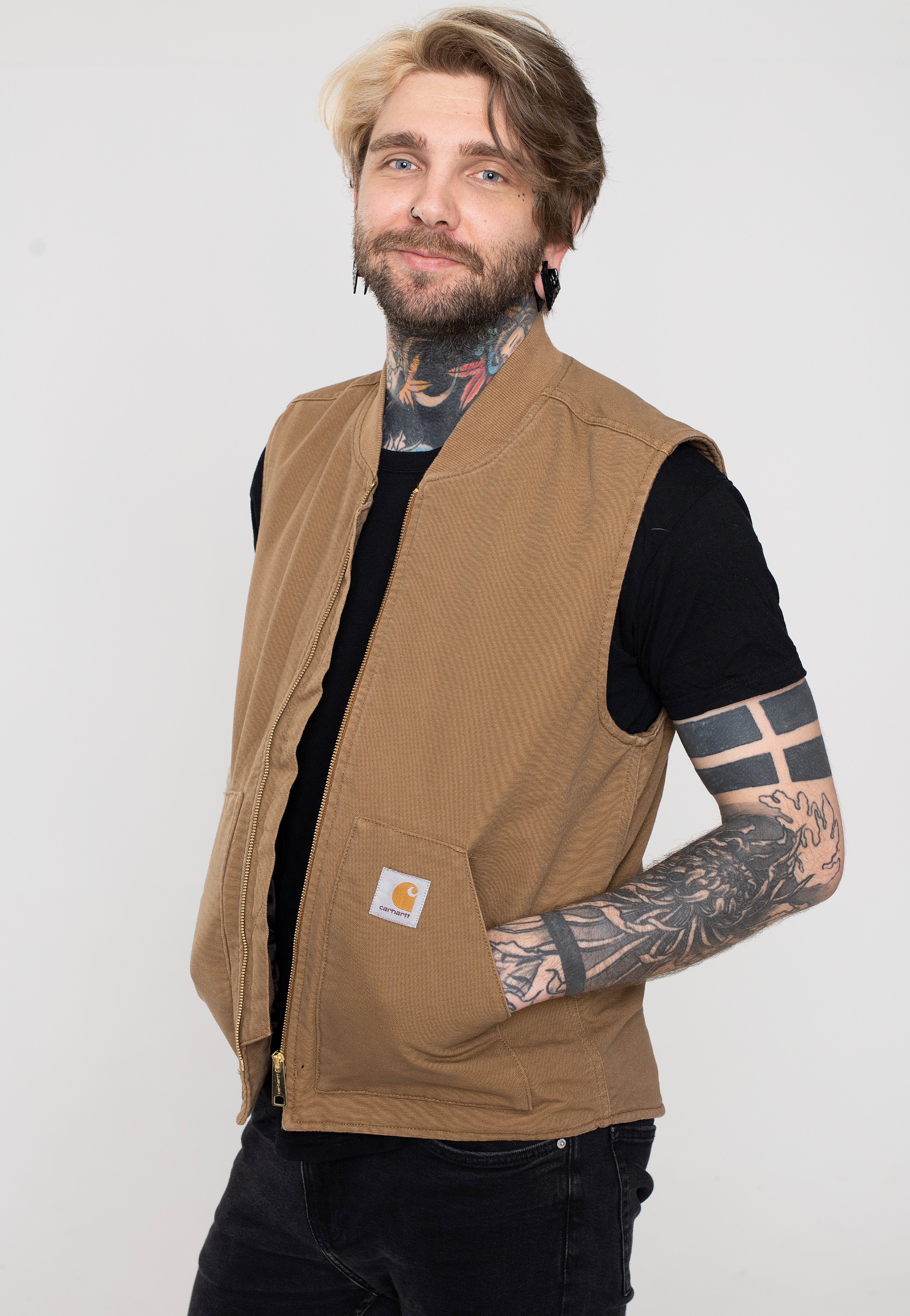 Carhartt WIP - Classic Rinsed Hamilton Brown - Vest | Men-Image