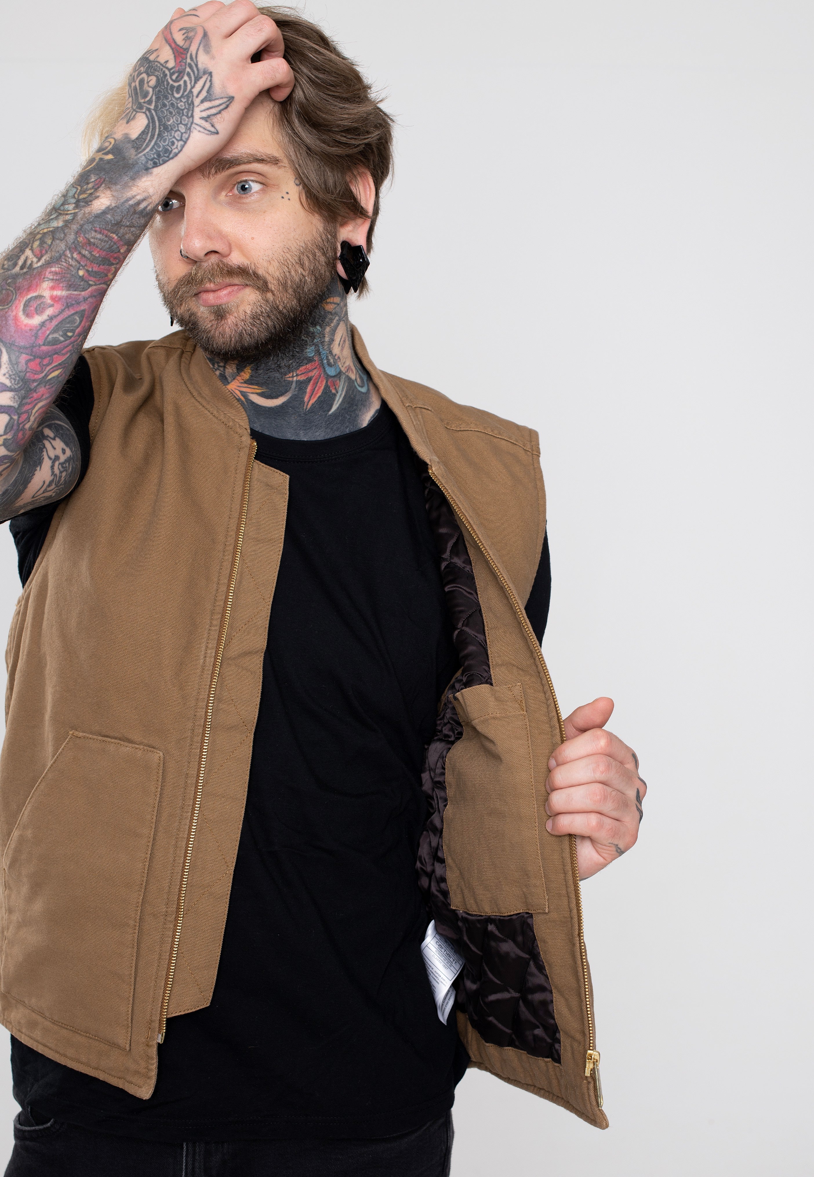 Carhartt WIP - Classic Rinsed Hamilton Brown - Vest | Men-Image