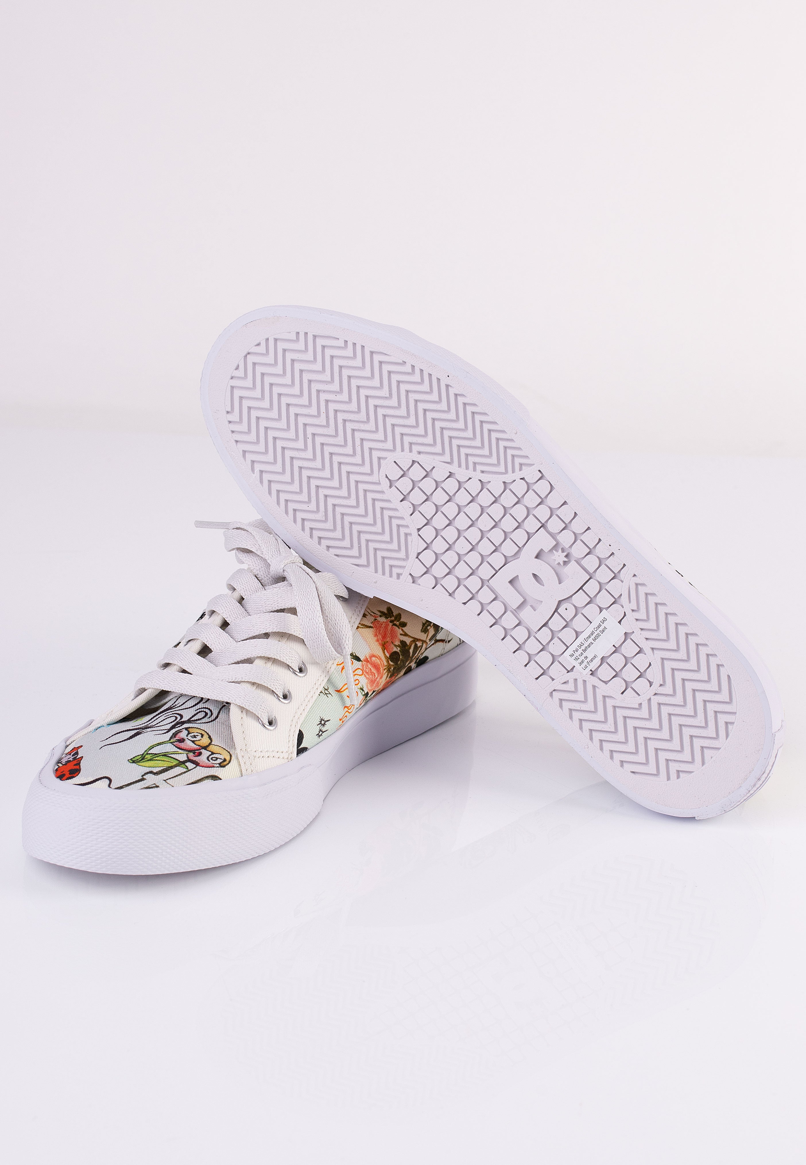 DC - Manual TXSE White/White Print - Shoes | Men-Image