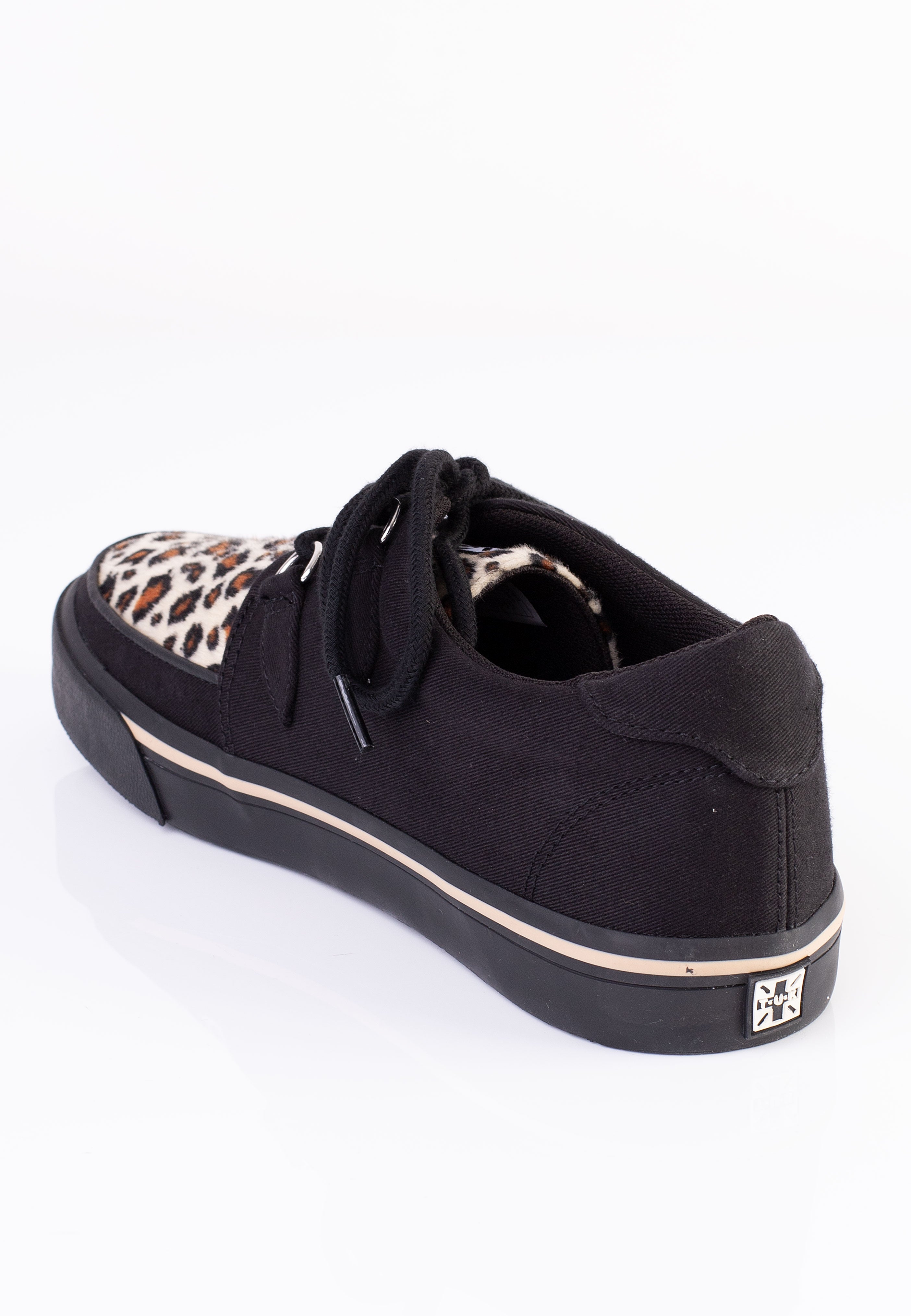 T.U.K. - Creeper Black Leopard/Canvas Upper - Girl Shoes | Women-Image