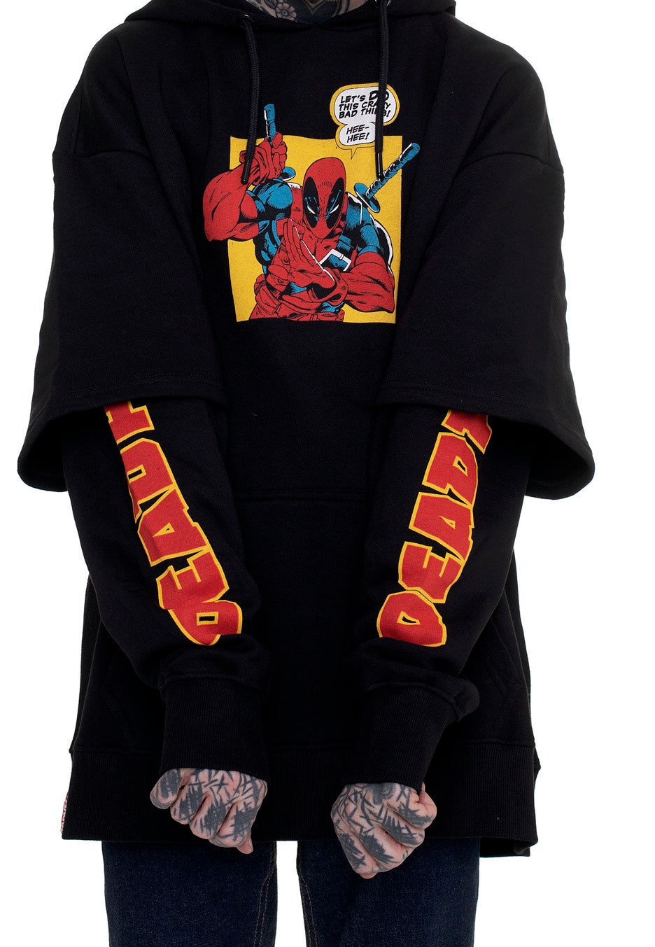 Deadpool - Crazy Bad Things - Hoodie | Men-Image