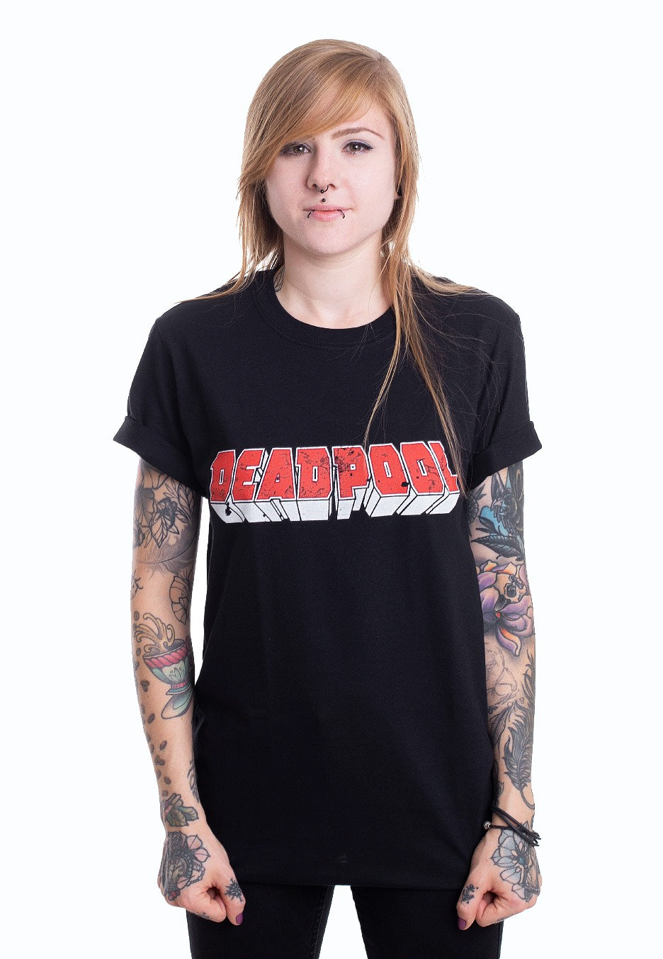 Deadpool - Distressed Logo - T-Shirt | Women-Image