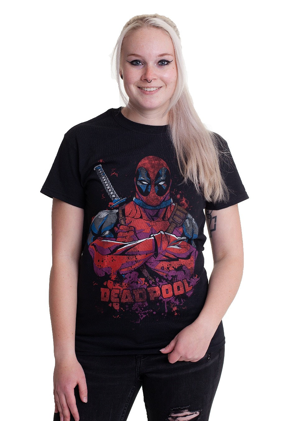 Deadpool - Pose Splat - T-Shirt | Women-Image