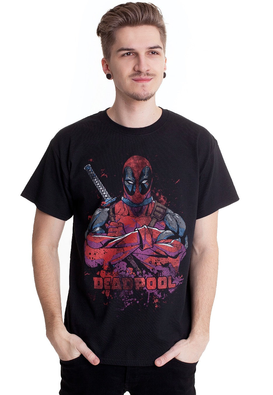 Deadpool - Pose Splat - T-Shirt | Men-Image