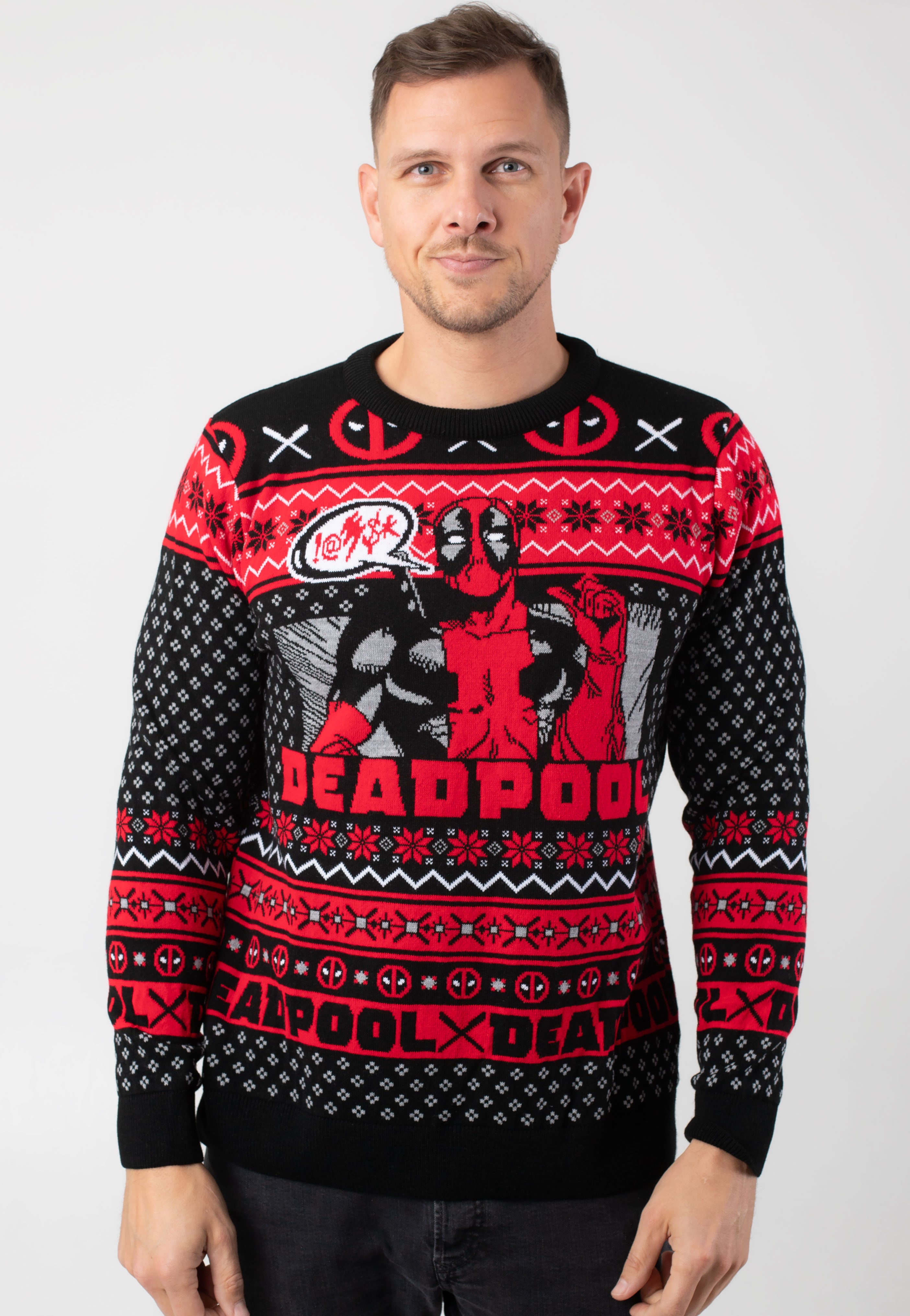 Deadpool - Show Off Xmas Knit - Pullover | Men-Image