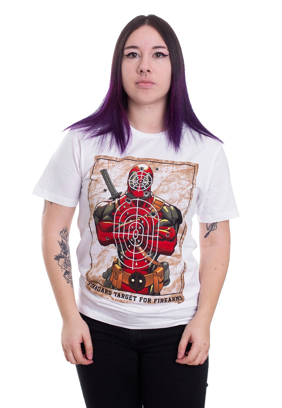 Deadpool - Target White - T-Shirt | Women-Image