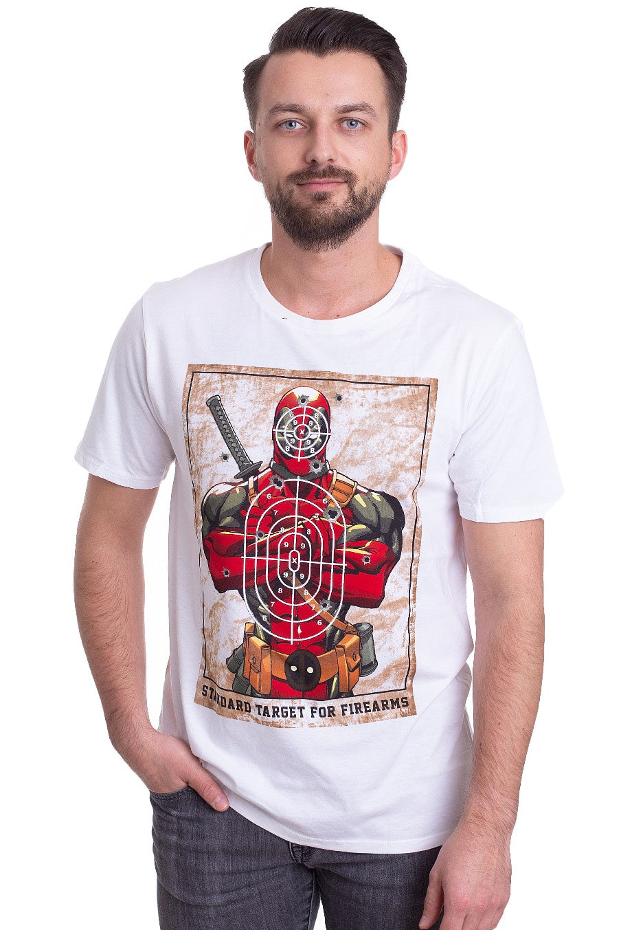 Deadpool - Target White - T-Shirt | Men-Image